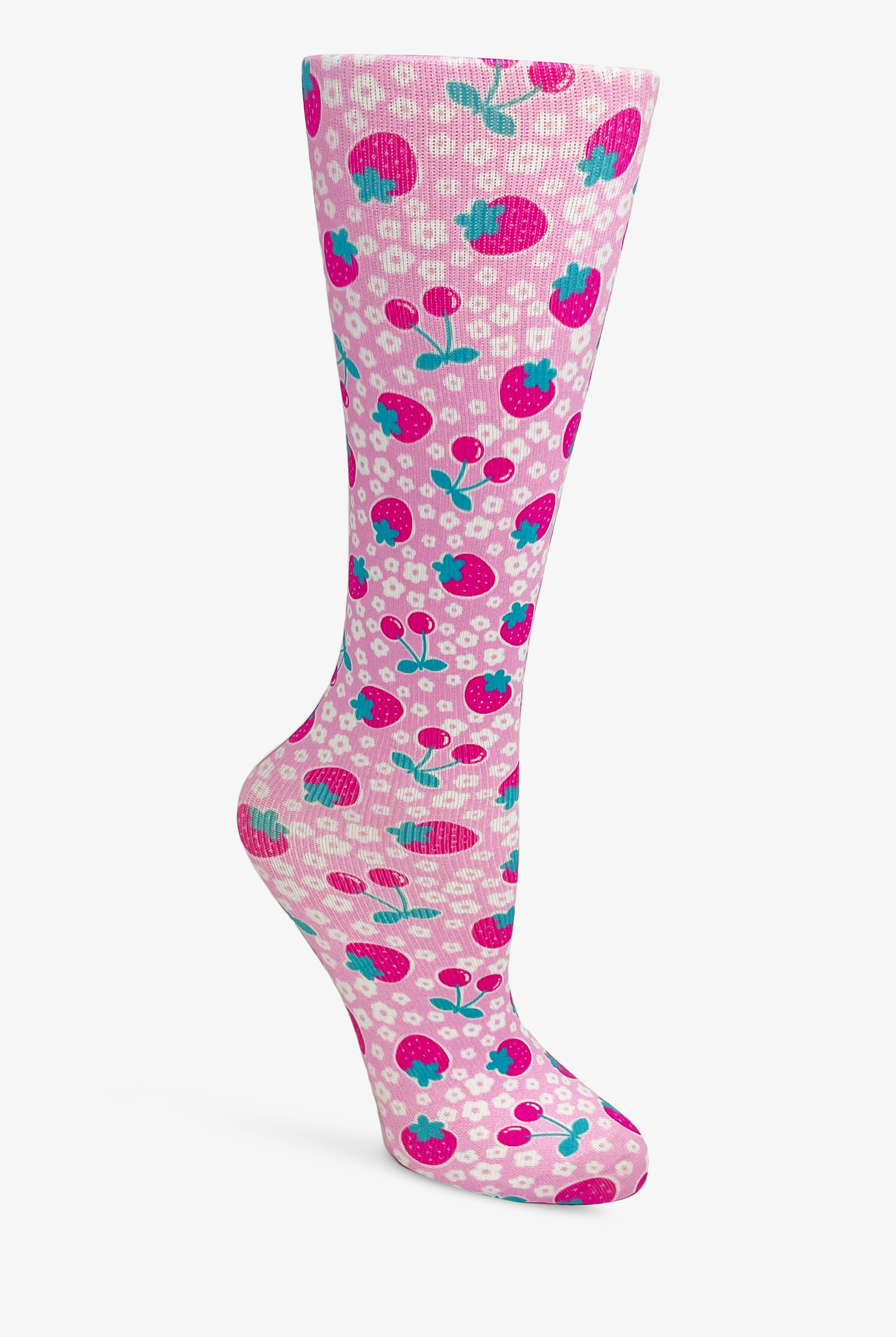 Calcetines de compresión anchos Cutieful Very Berry para mujer - 10-18 mmHg