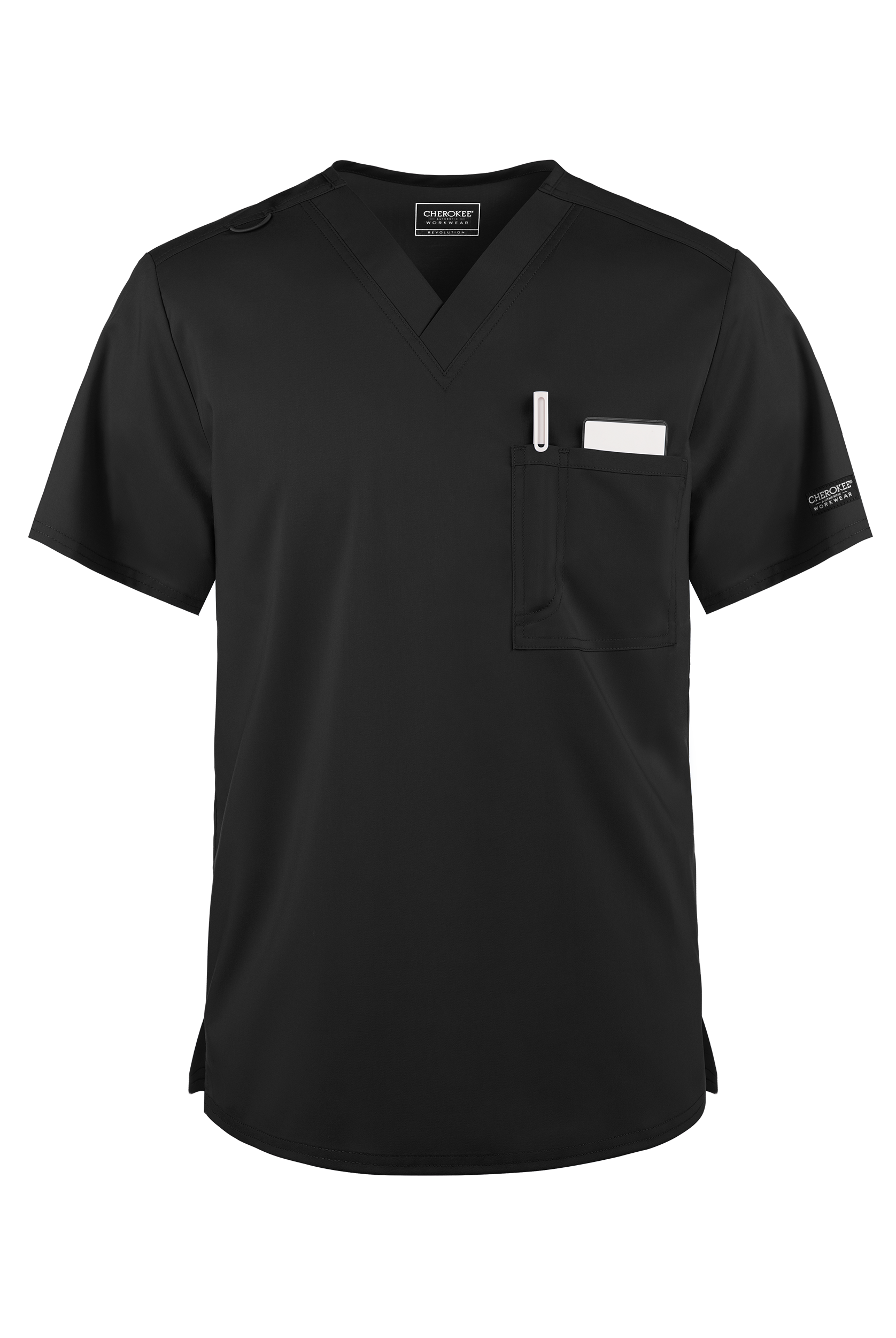 Cherokee Workwear Revolution Unisex 1-Pocket STRETCH V-Neck Scrub Top