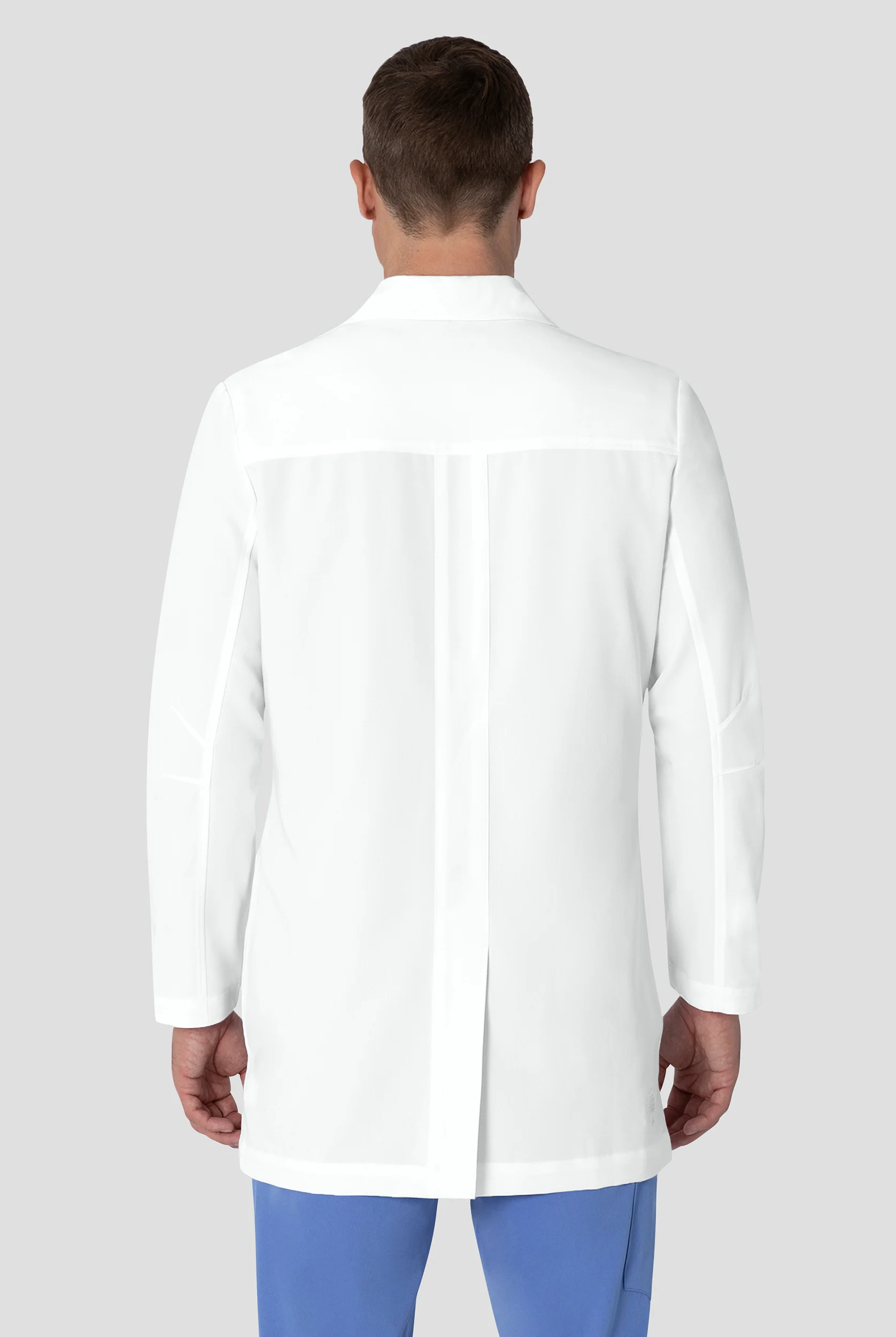 Healing Hands White Coat Modernist Men's 35 1/2" 5-Pocket STRETCH Lab Coat