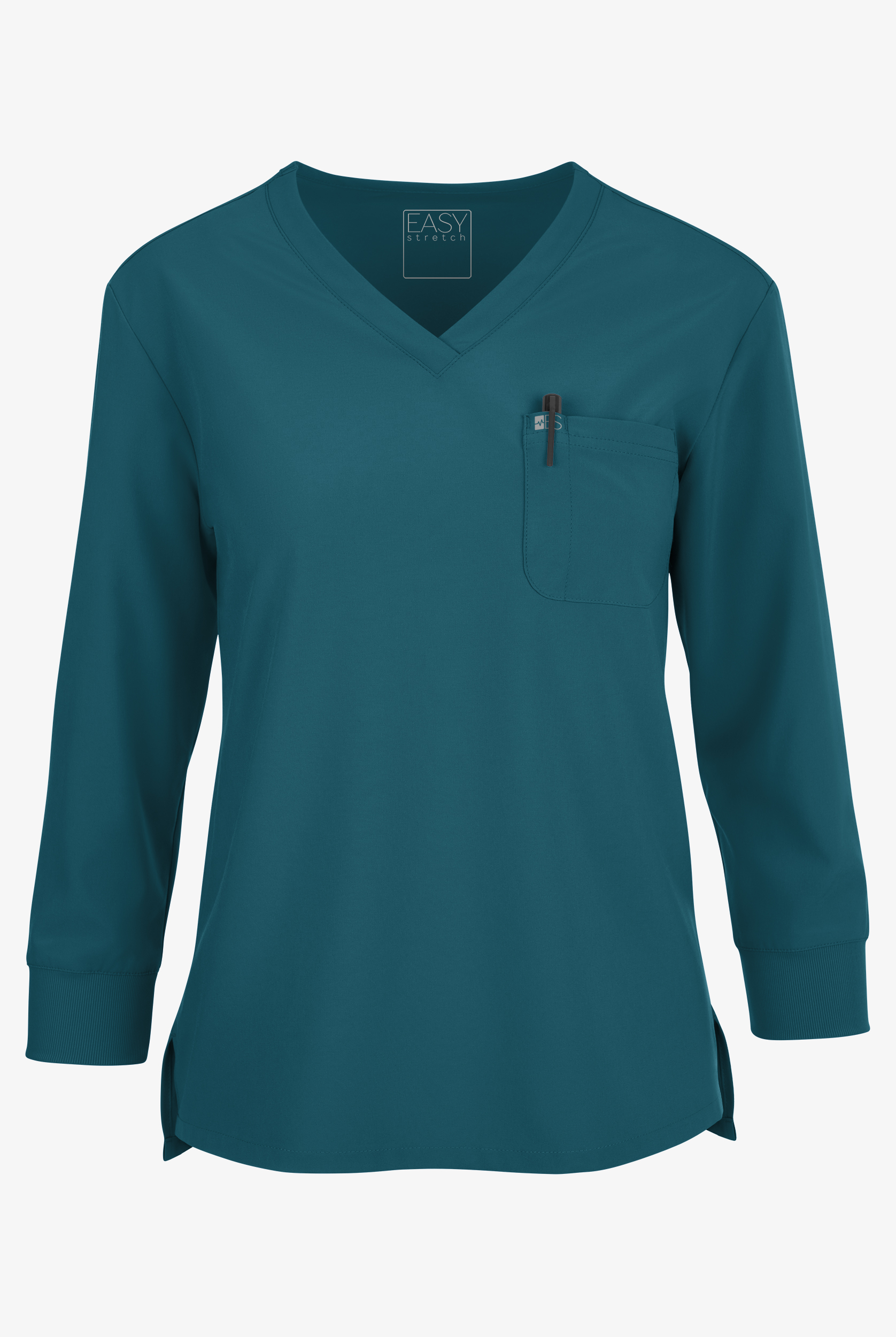 Easy STRETCH Women's Josie 2-Pocket Relaxed 3/4" Sleeve Scrub Top