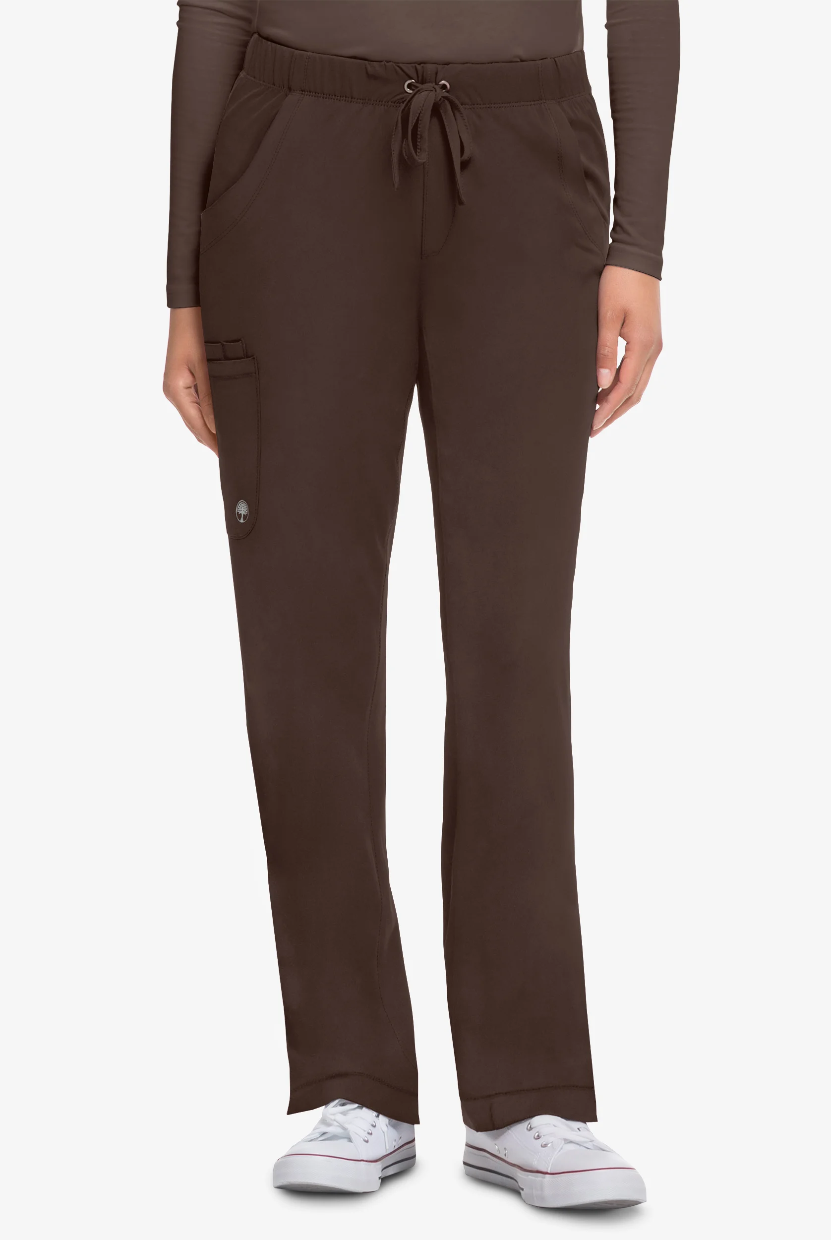 Pantal&oacute;n m&eacute;dico HH Works by Healing Hands Rebecca STRETCH estilo cargo con cord&oacute;n y 6 bolsillos para mujer