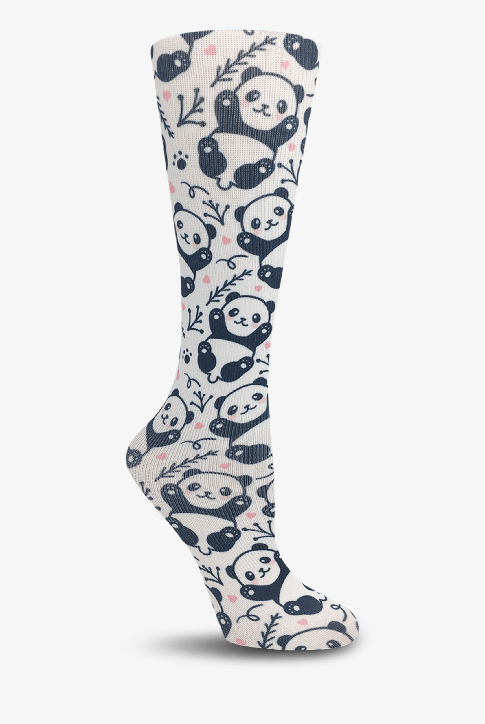 Calcetines de compresión anchos Cutieful Panda para mujer - 10-18 mmHg