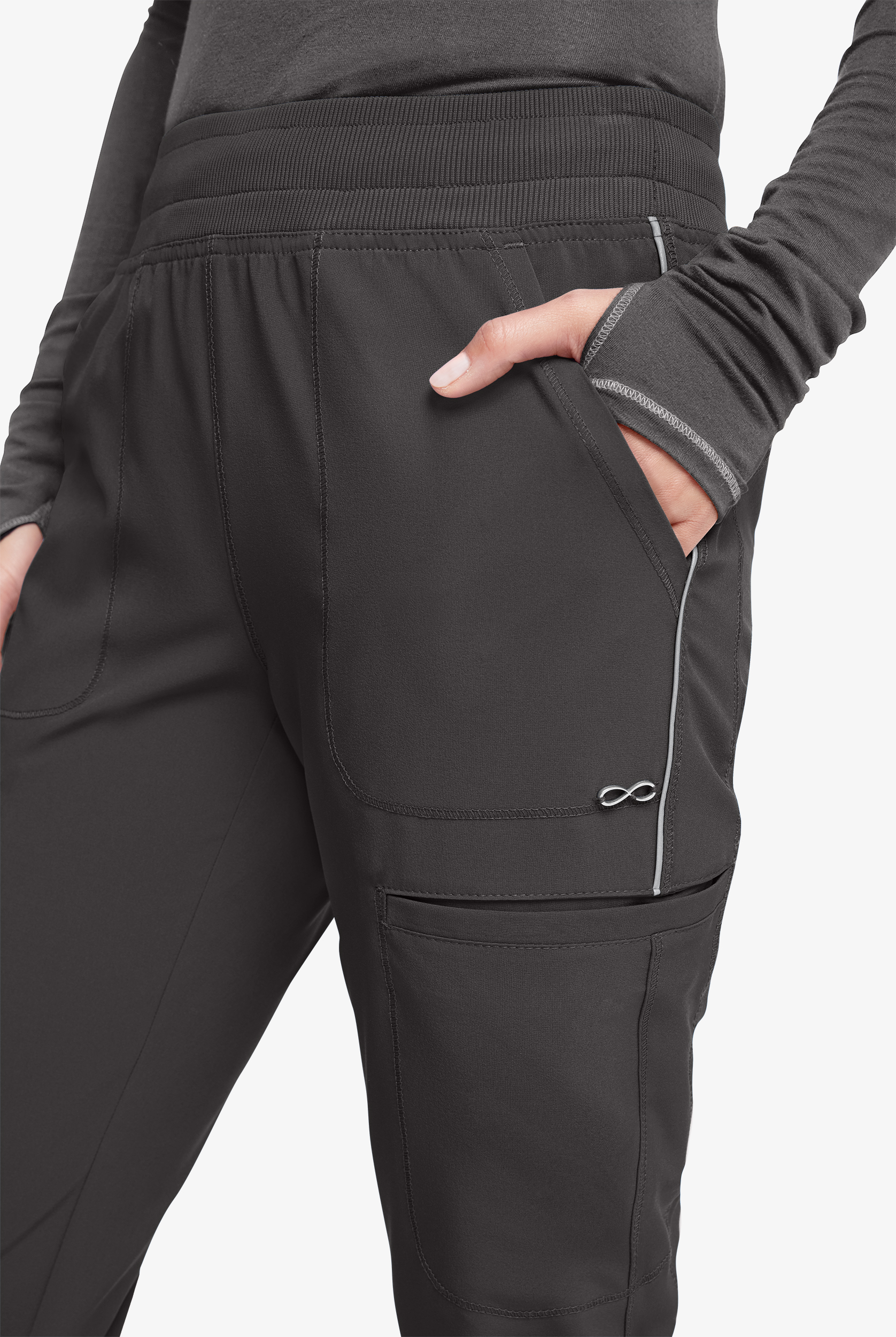 Infinity Women's 6-Pocket STRETCH Cargo Jogger Scrub Pants