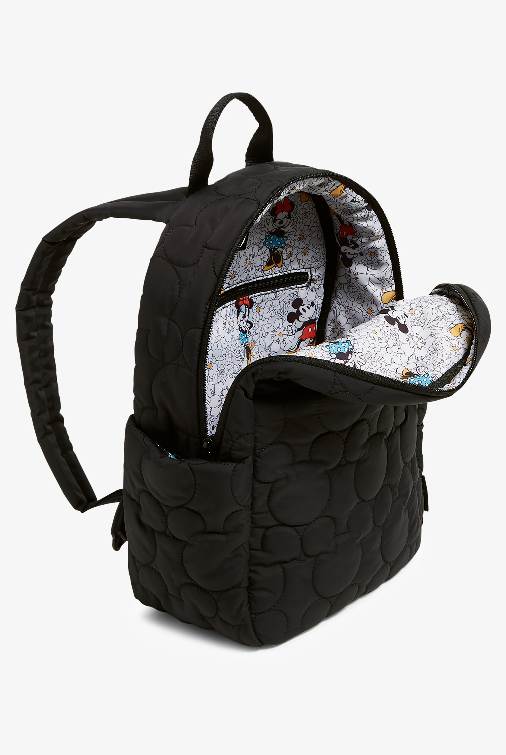 Vera Bradley Disney's Mickey Featherweight Black Quilted Small Backpack
