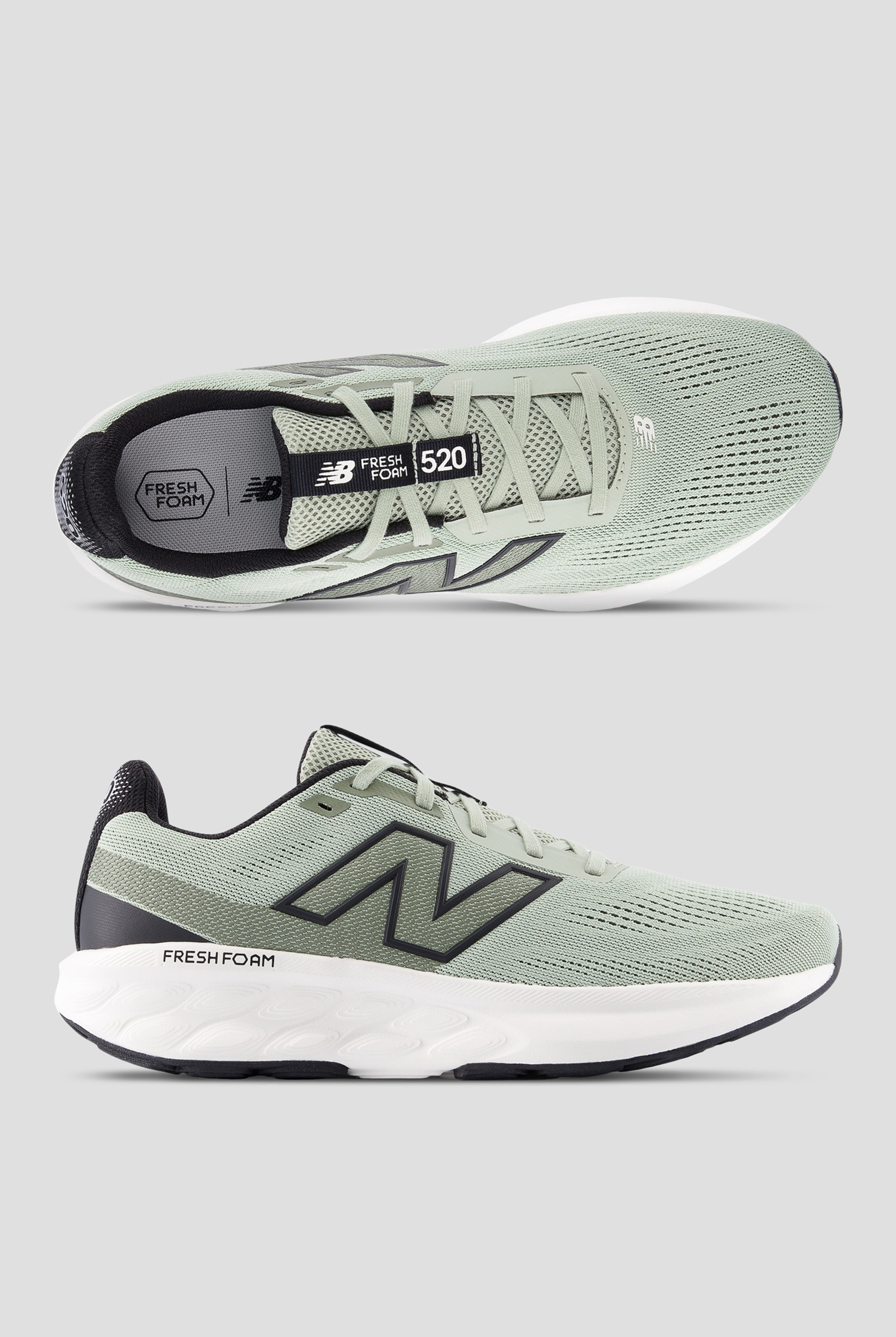 New Balance Men's Fresh Foam 520 Garter Snake/Dark Olive Athletic Lace Up Shoes