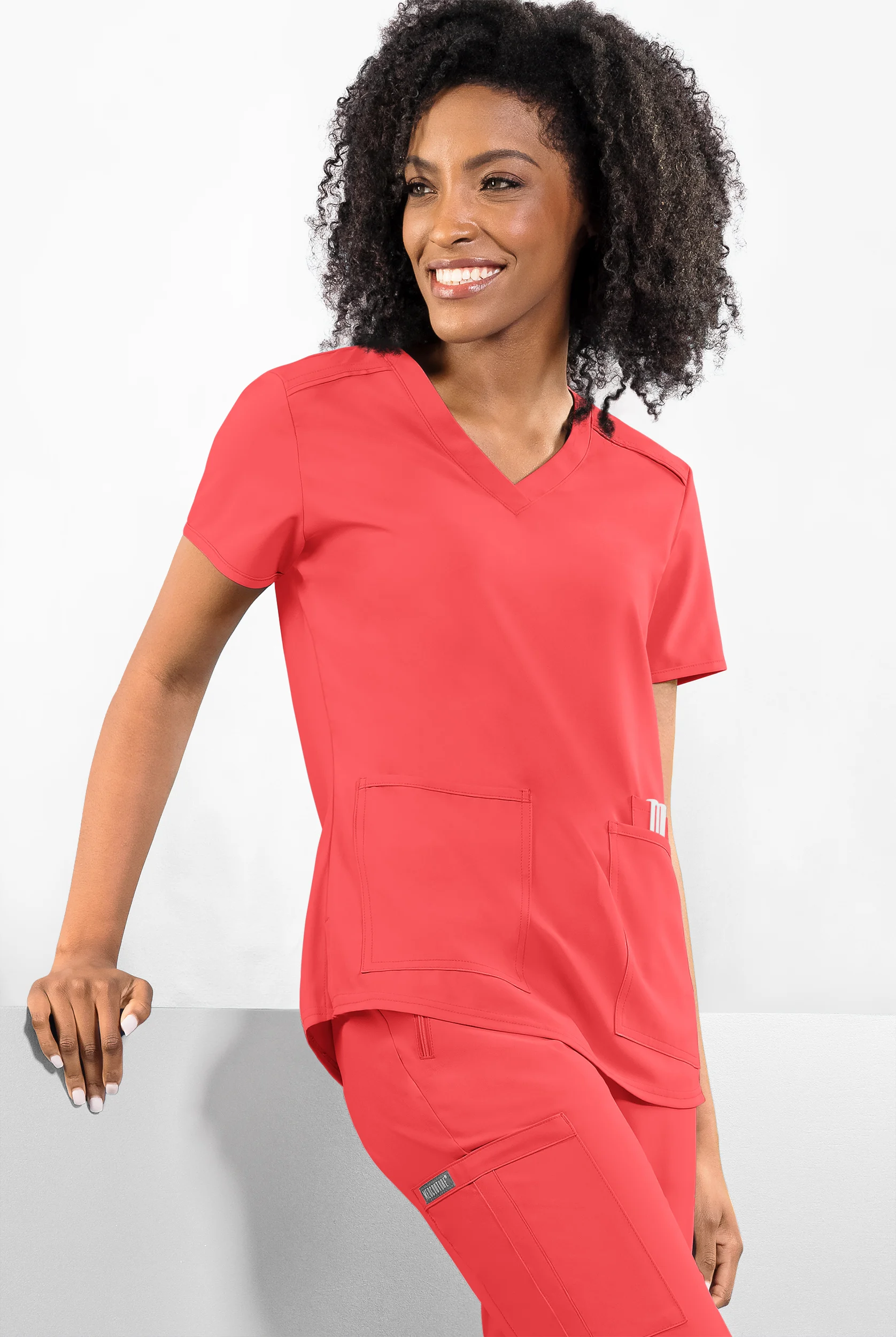 Med Couture Insight Women's 3-Pocket V-Neck Scrub Top