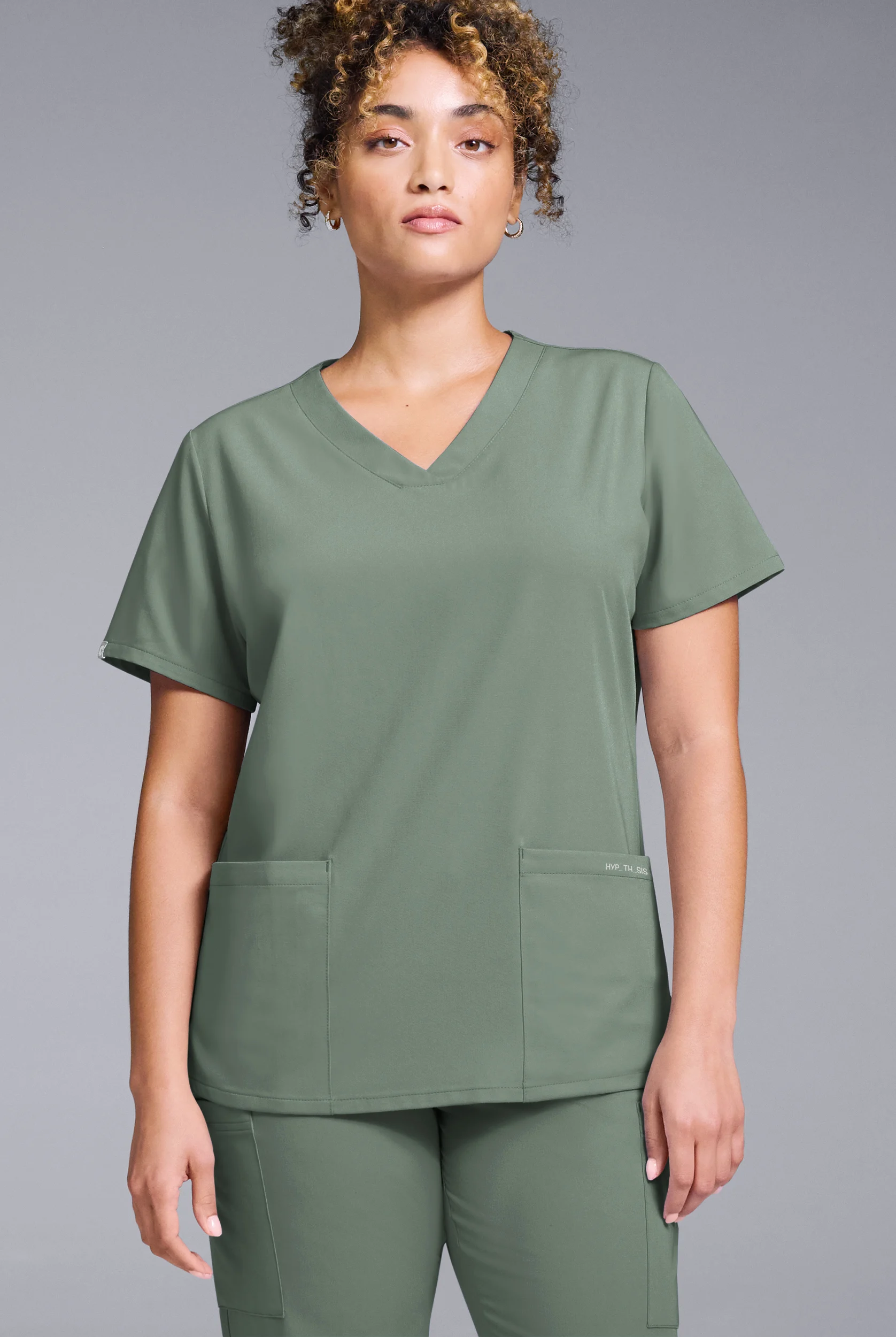 Hypothesis Women's Base 3 Pocket V-Neck Scrub Top