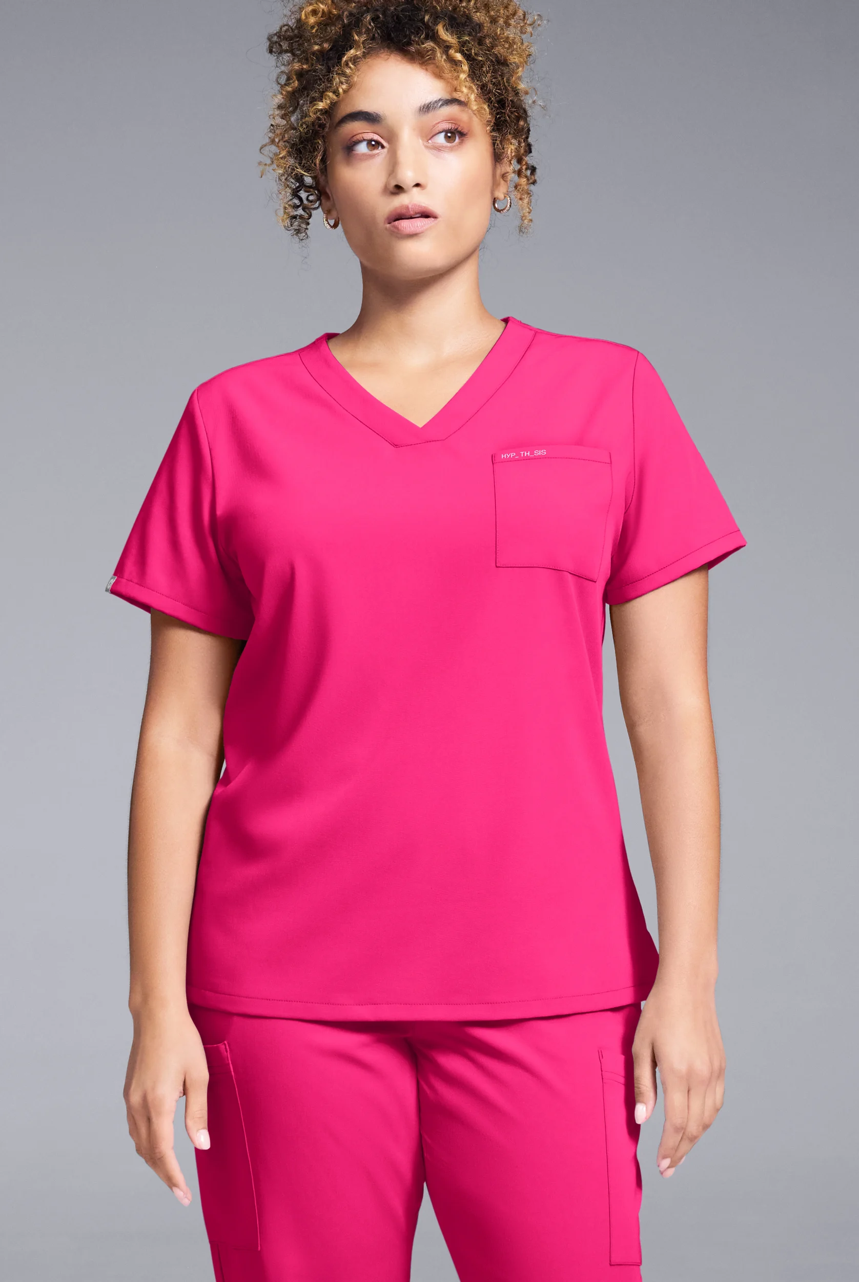 Hypothesis Women's Base V-Neck Tuck-In Scrub Top