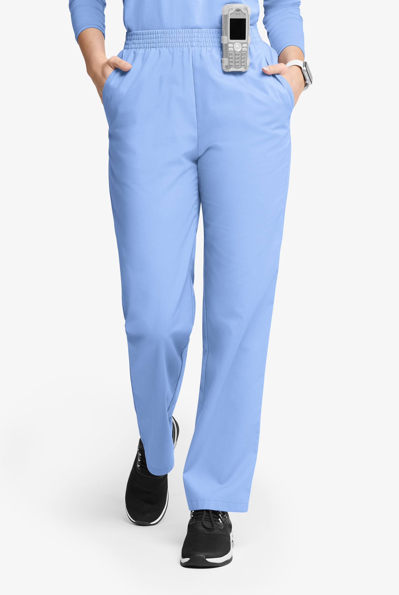 Butter-Soft Originals Women's 2-Pocket High Waisted Straight Leg Scrub Pants - Tall