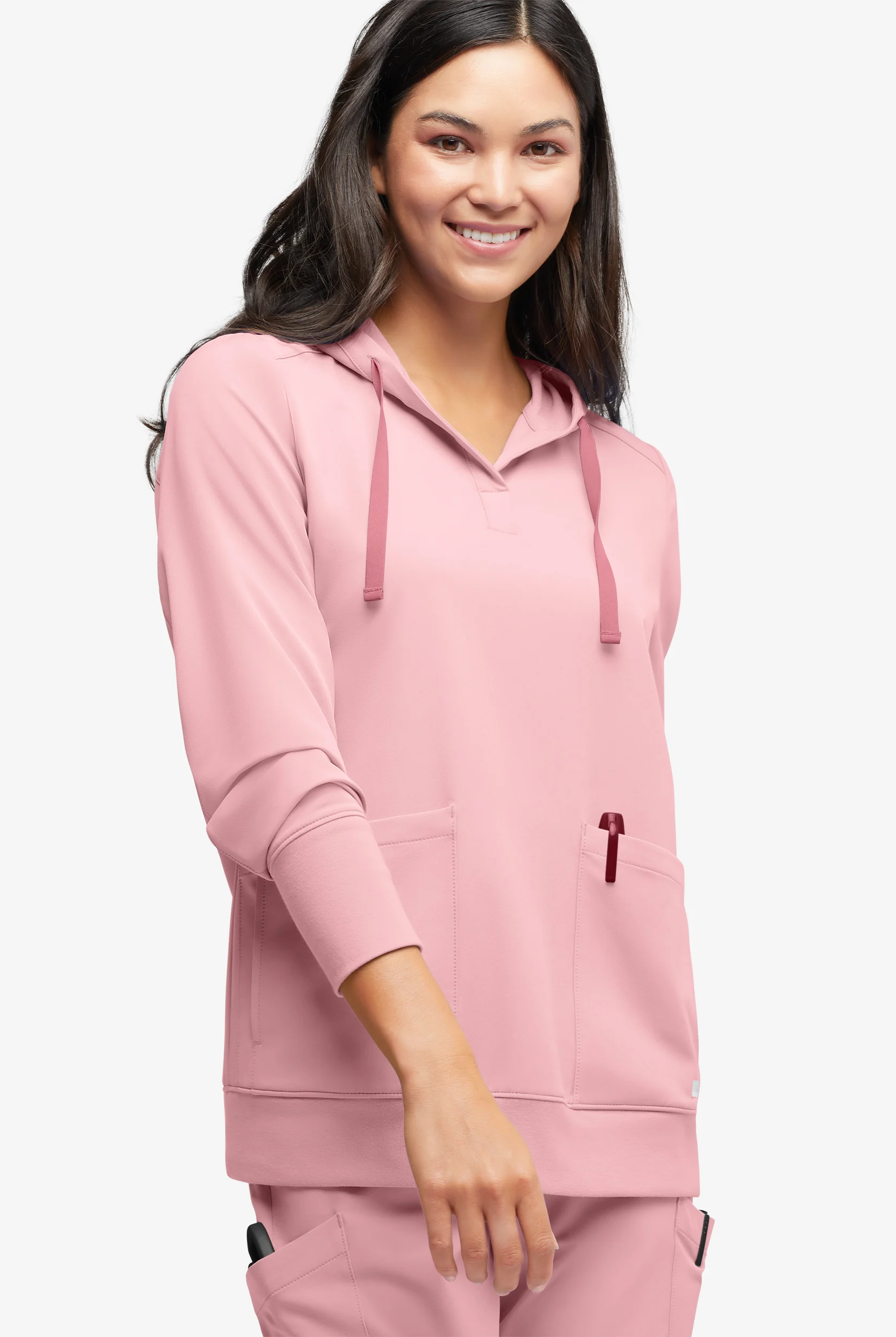 Sudadera médica con capucha ReSurge Jasper con mangas largas y 4 bolsillos para mujer