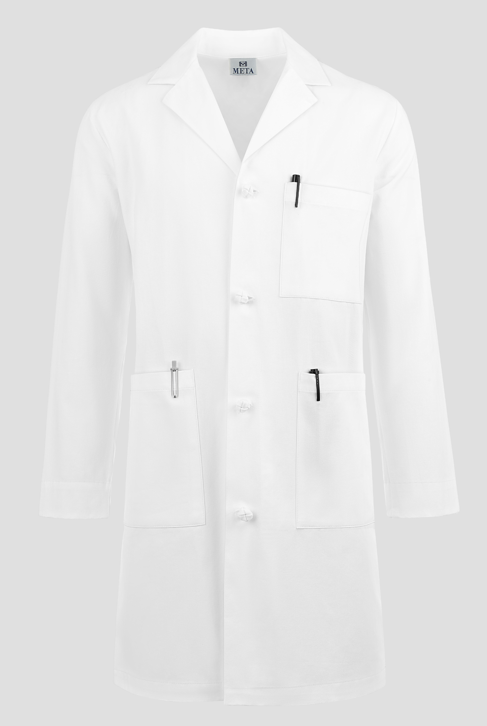 White Swan Meta Men's 40" 5-Pocket Lab Coat