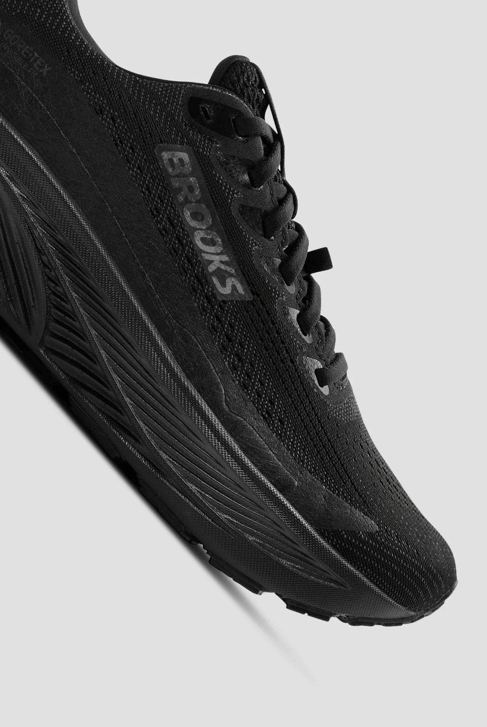 Brooks Women's Ghost 17 GTX Black/Black/Ebony Athletic Lace Up Shoes