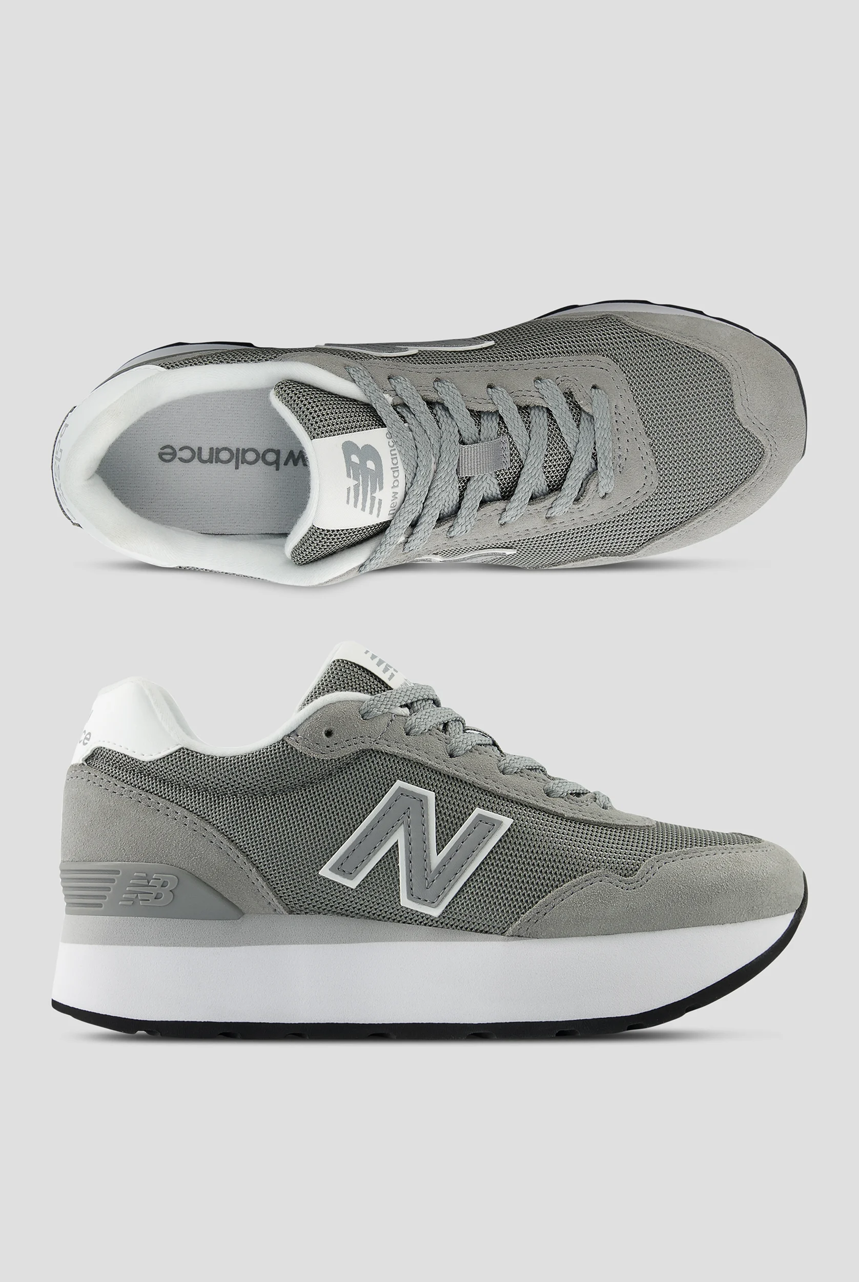 New Balance Women's 515H Licorice/Cherry Leather Athletic Lace Up Shoes