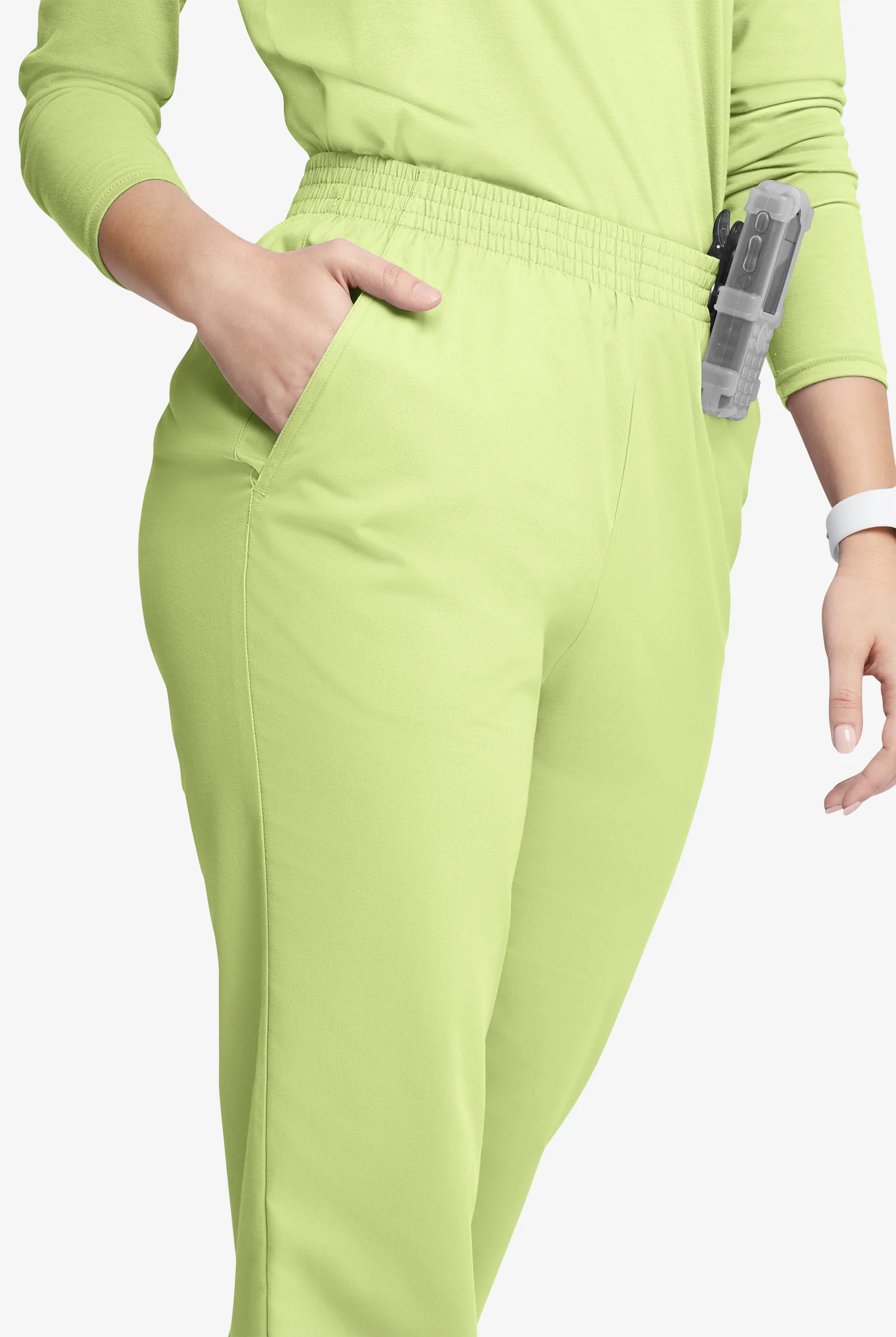 Butter-Soft Originals Women's 2-Pocket High Waisted Straight Leg Scrub Pants