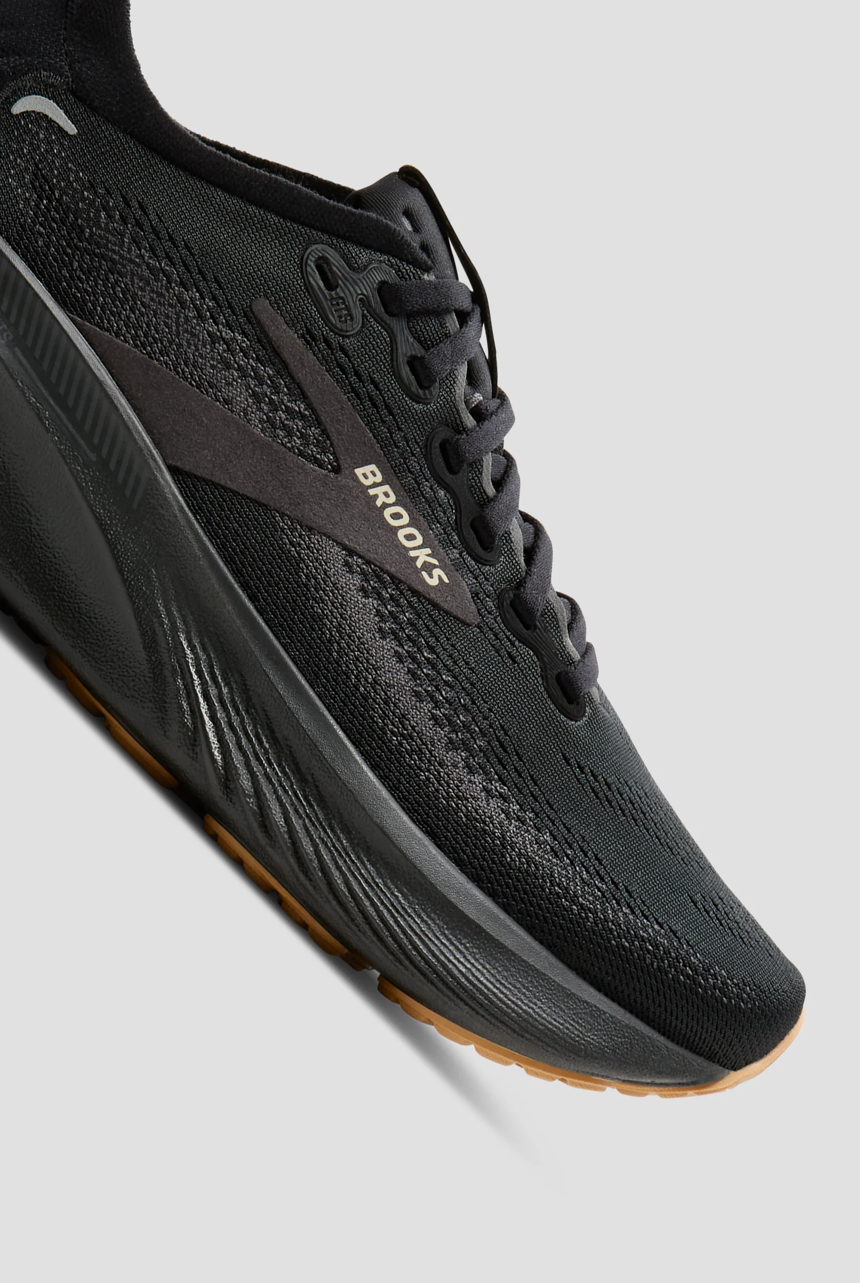 Brooks Men's Adrenaline GTS 25 Black/Biscuit Athletic Lace Up Shoes