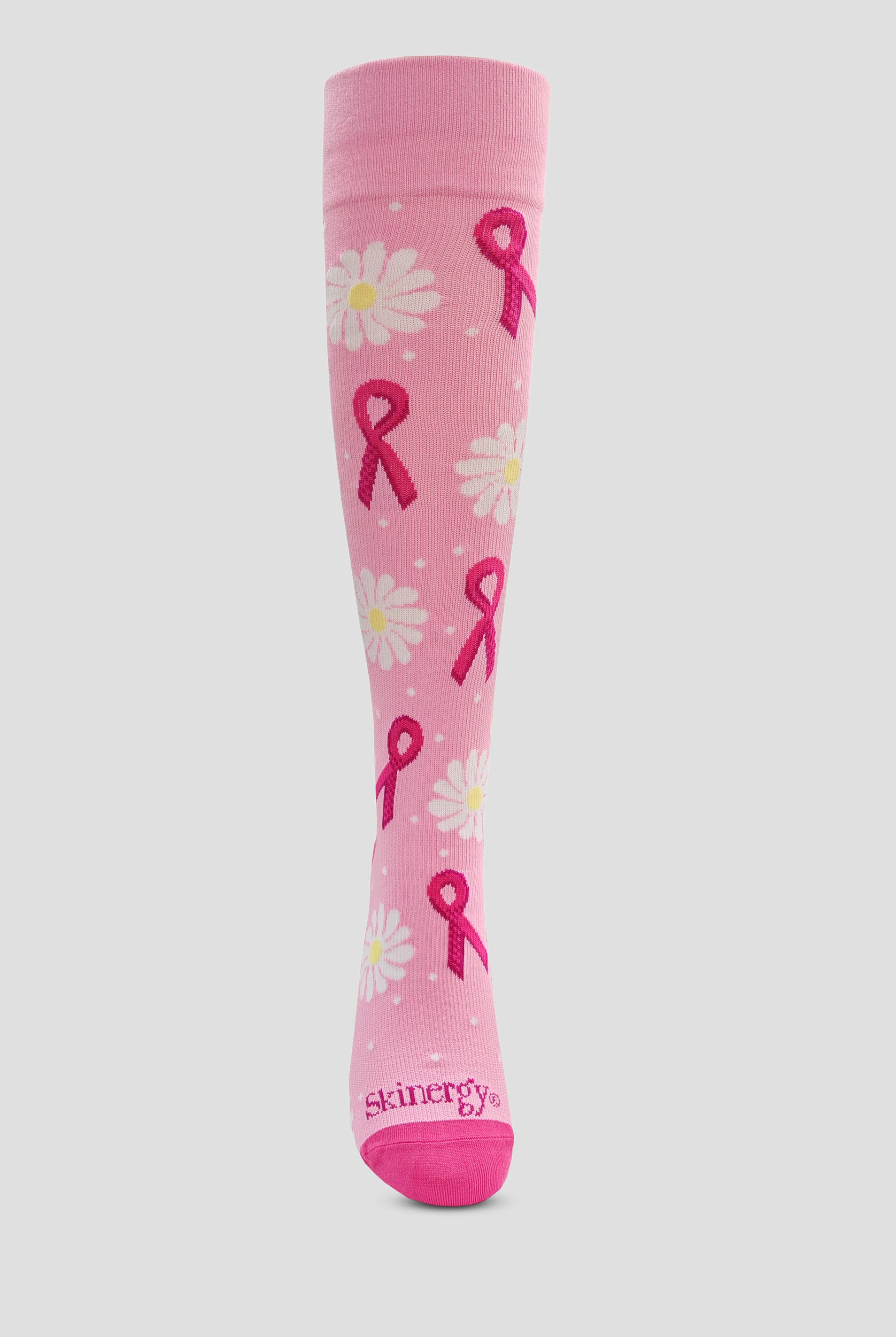 Skinergy Pink Ribbon 15-20 mmHG Women's Compression Socks