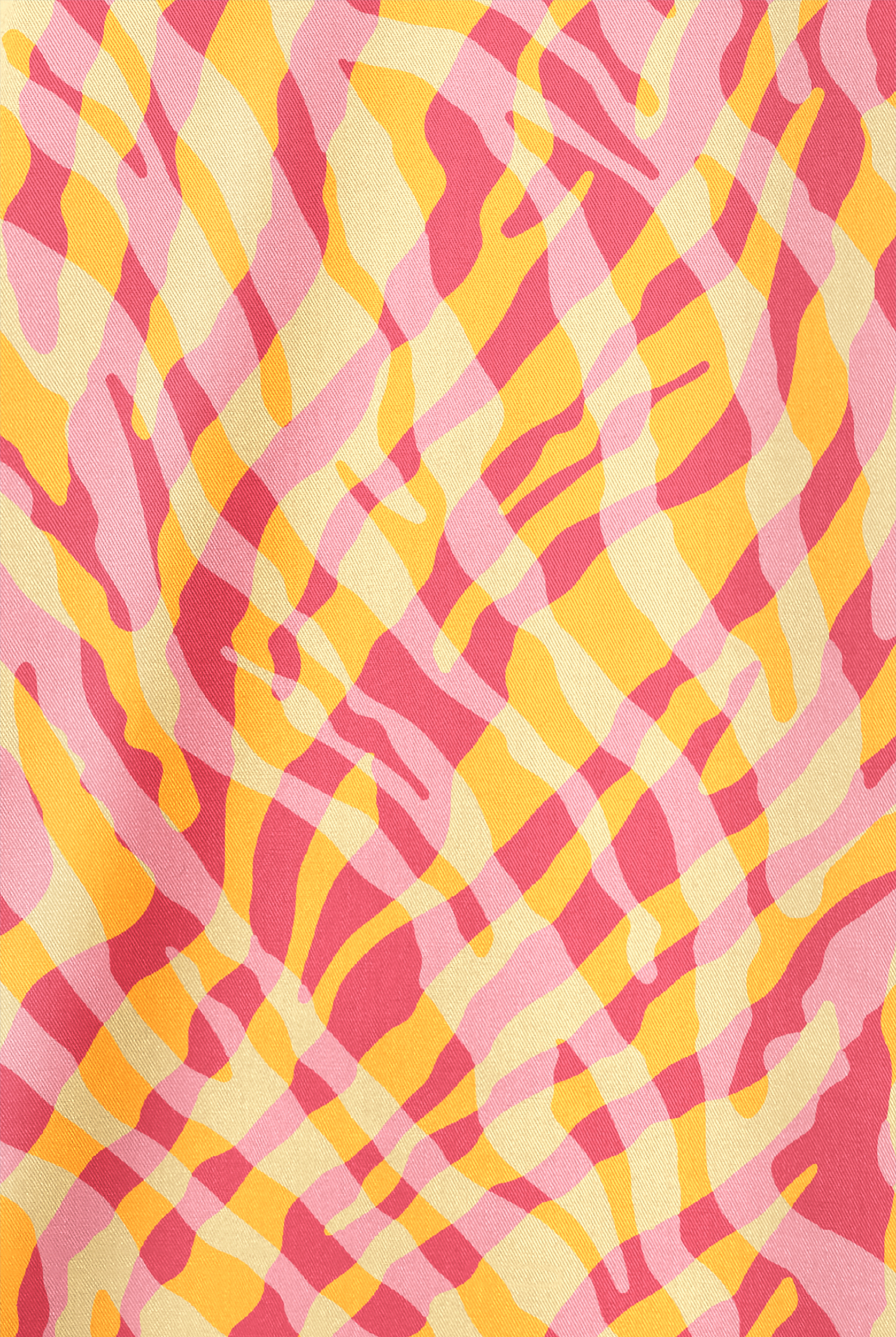 Butter-Soft STRETCH Tropical Zebra Rouge Rose Women's 1-Pocket V-Neck Print Scrub Top