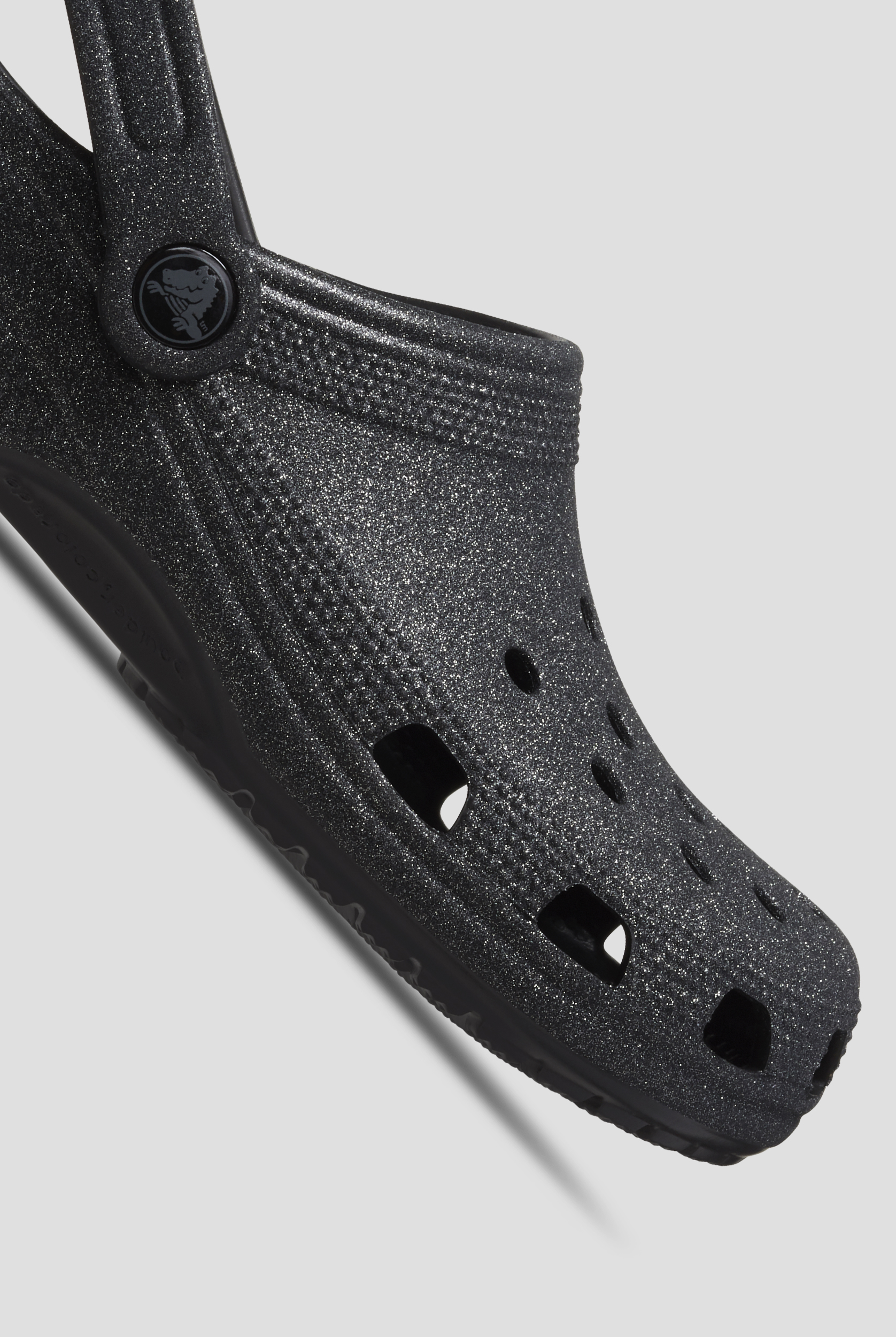 Crocs™ Womens Classic Black Glitter Clog