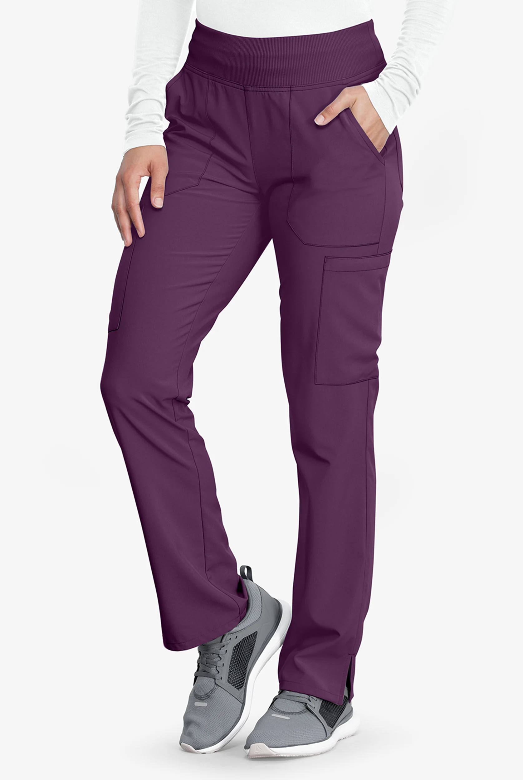 Dickies EDS Essentials Women's 7-Pocket STRETCH Elastic Waistband Cargo Scrub Pants