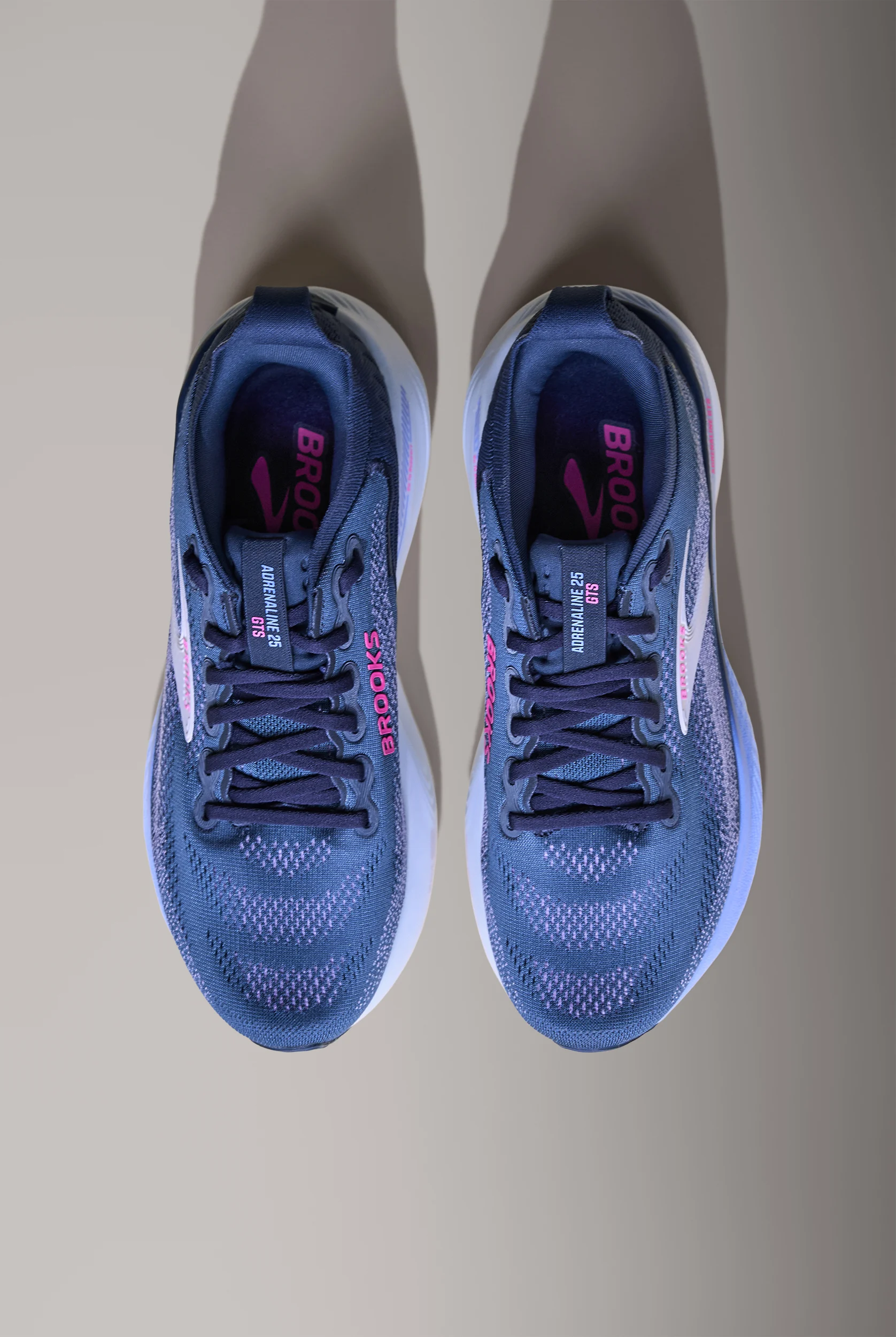 Zapatillas deportivas Brooks Adrenaline GTS 25 Spellbound/Blazing Bell/Pink con cordones para mujer