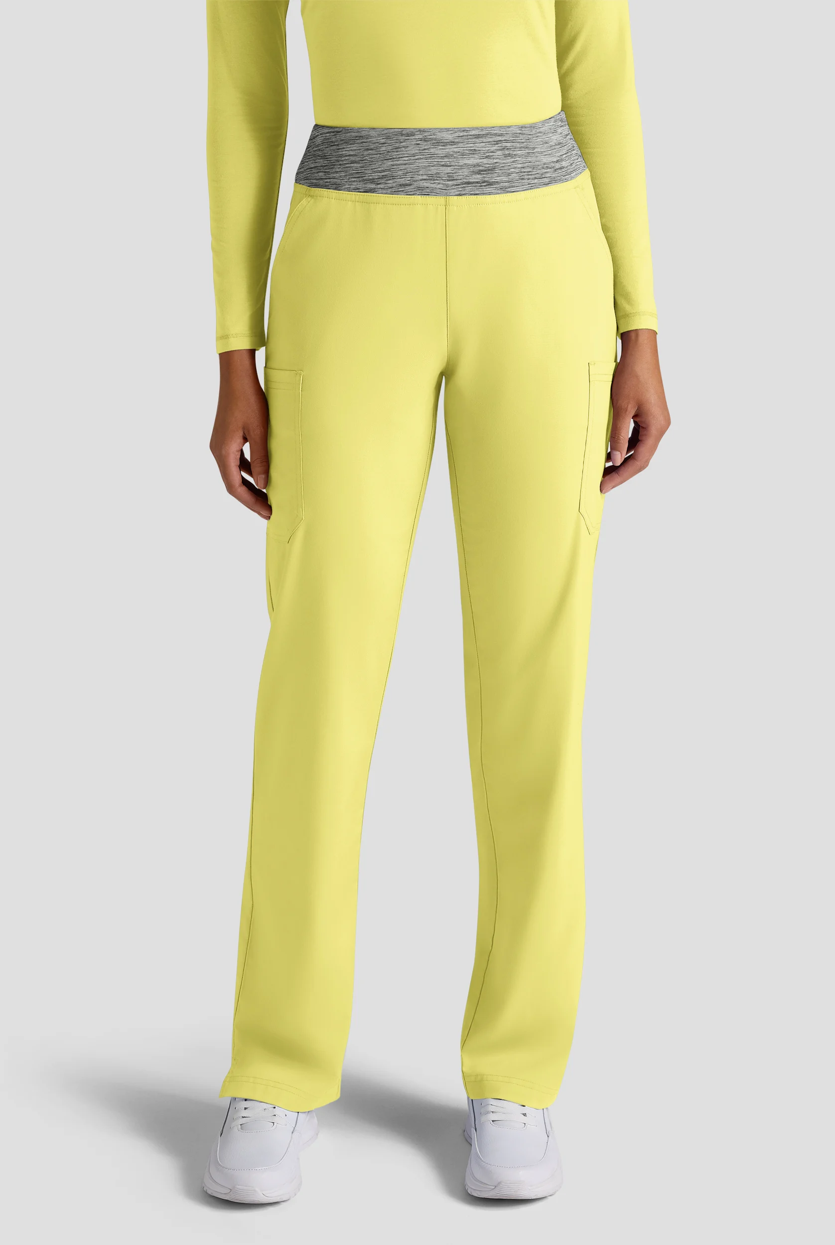 Butter-Soft STRETCH Women's 4-Pocket Knit Waistband Yoga Scrub Pants