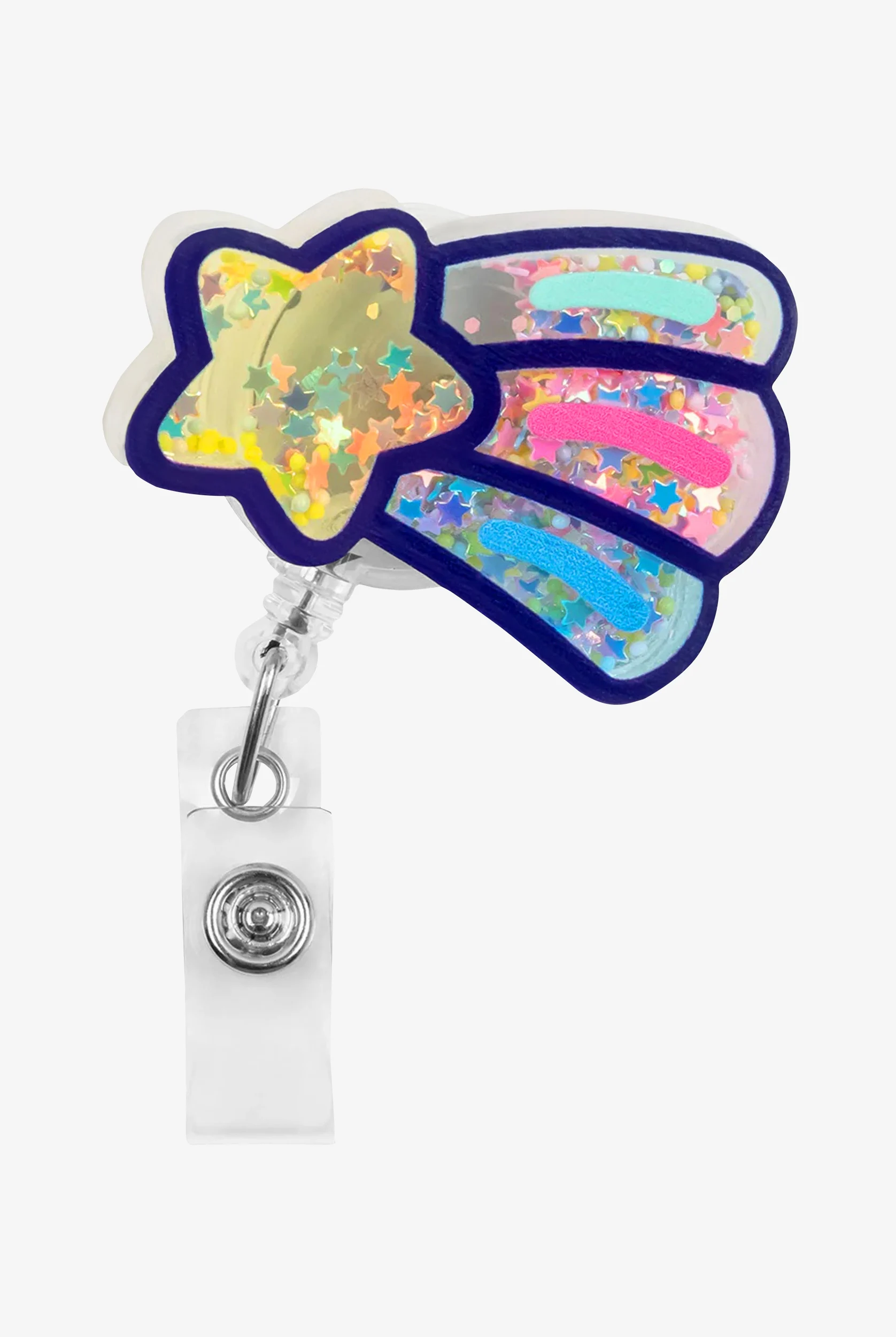 ID Avenue SHOOTING STAR SHAKER Retractable Badge Reel