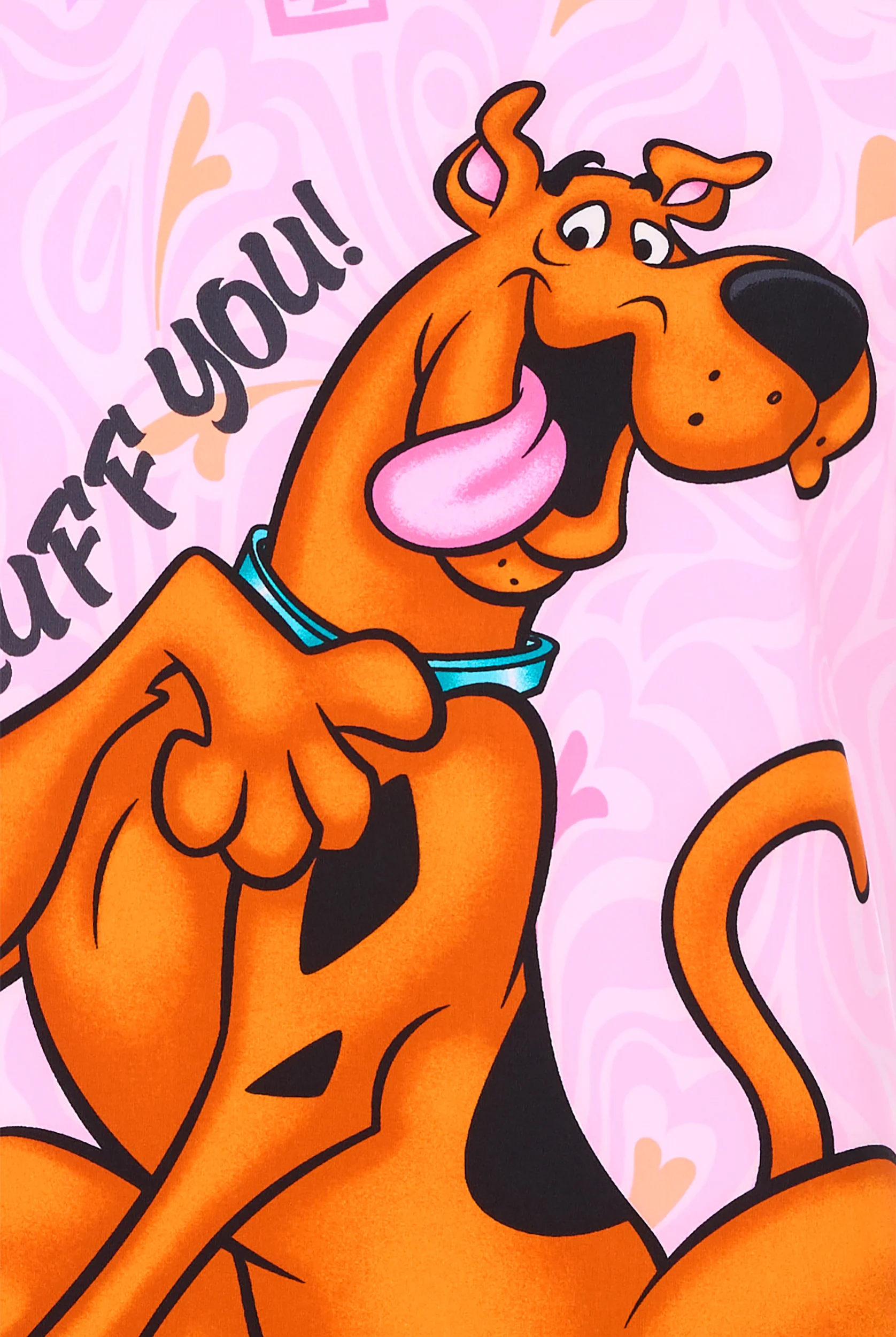 Tooniforms I Ruff You Scooby Doo Women's 2-Pocket STRETCH V-Neck Print Scrub Top