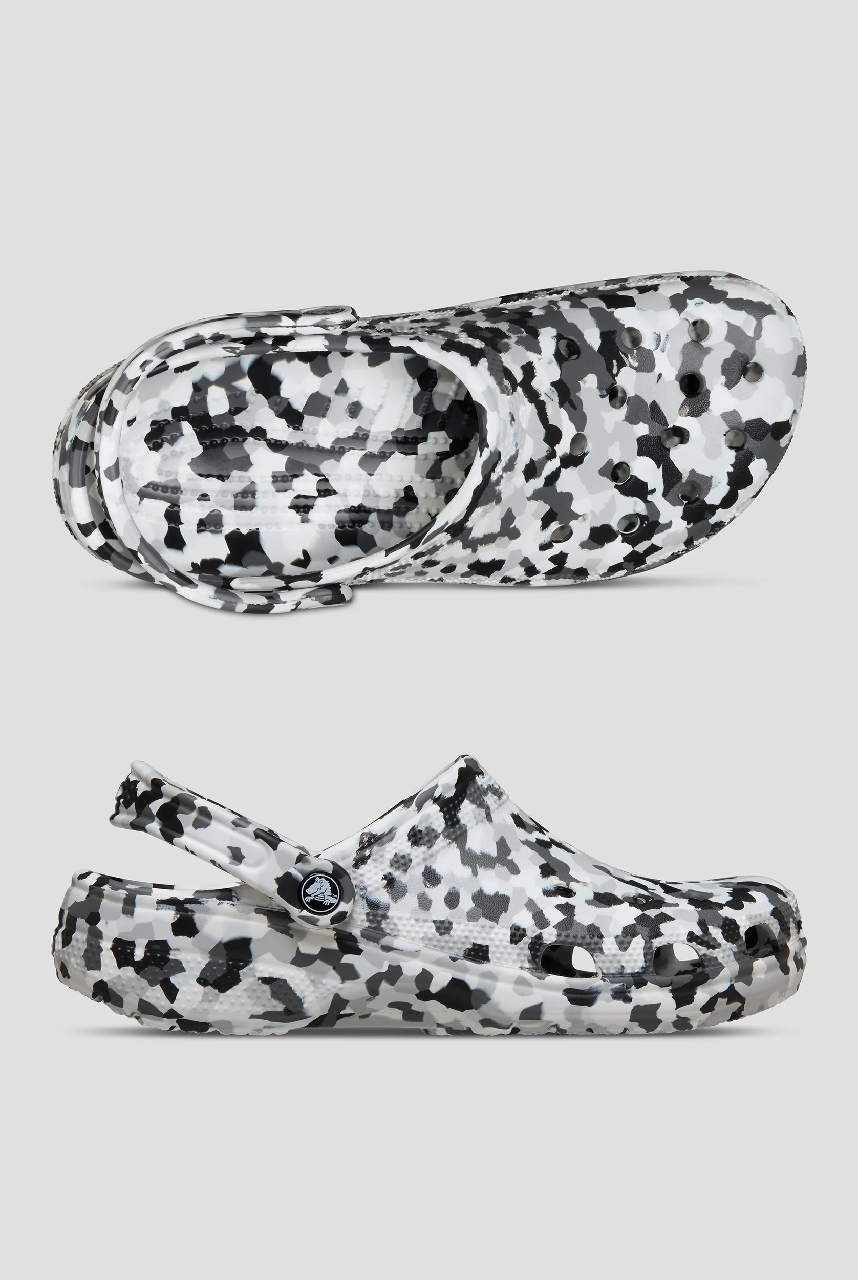 Crocs&trade; Unisex Black / White Classic Confetti Clog