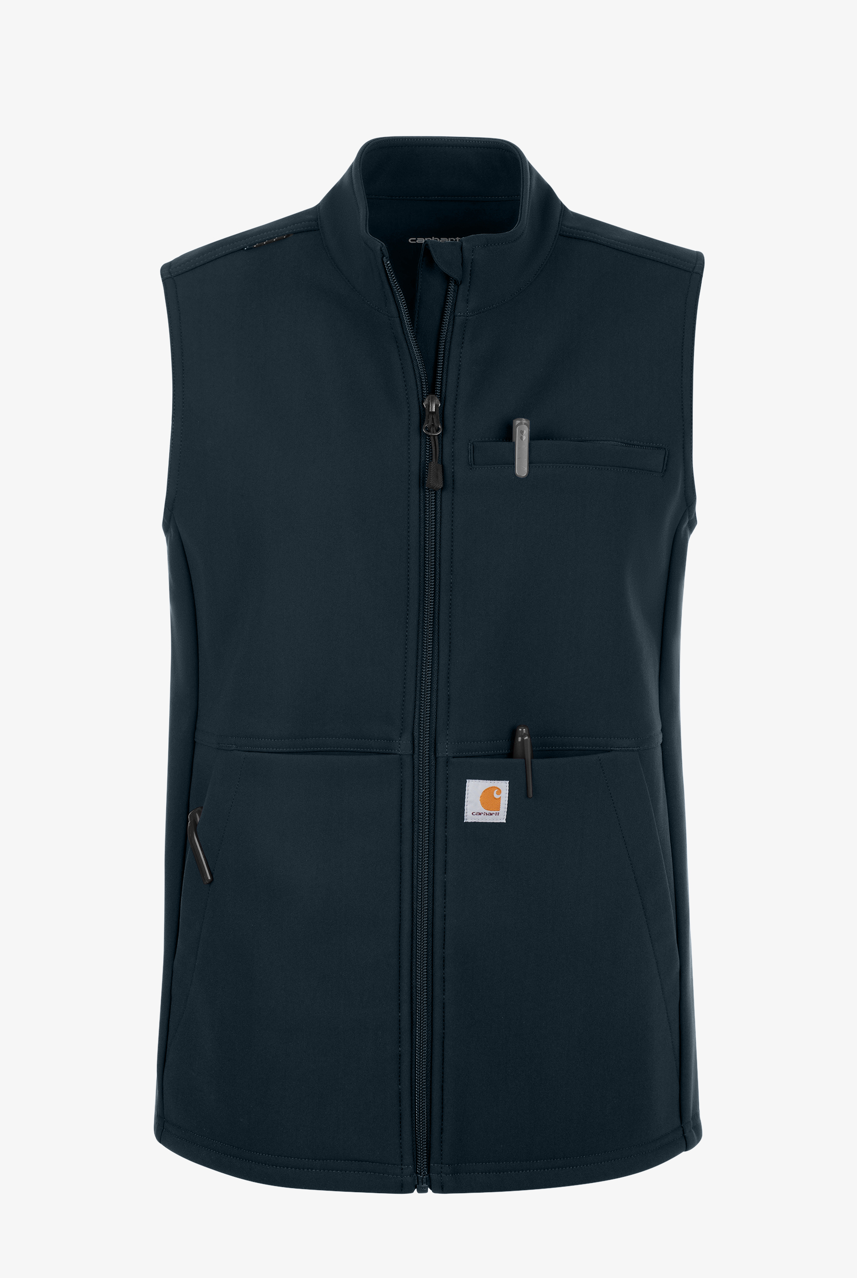 Carhartt Force Rugged Women's 6-Pocket Bonded Fleece STRETCH Utility Zip Front Scrub Vest