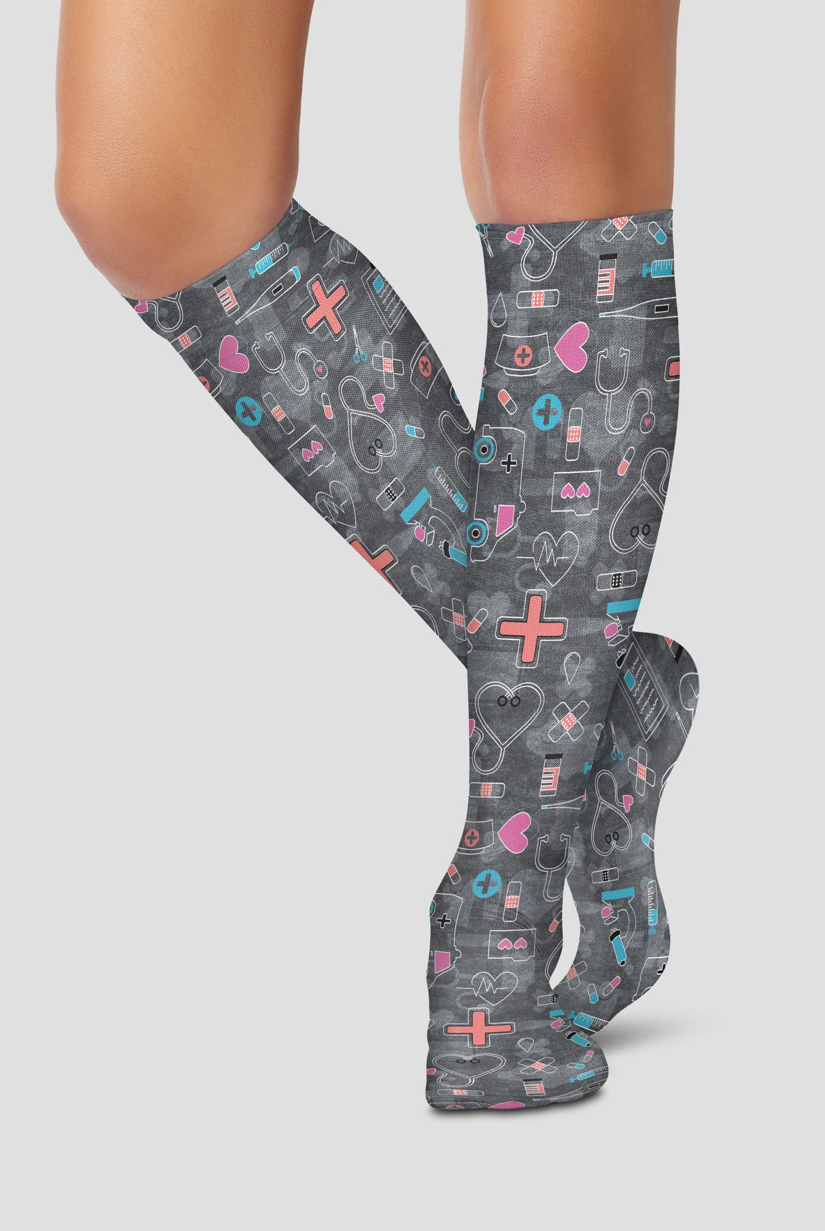 Cherokee Wellness Icons Women's 8-15 mmHg Light Compression Socks
