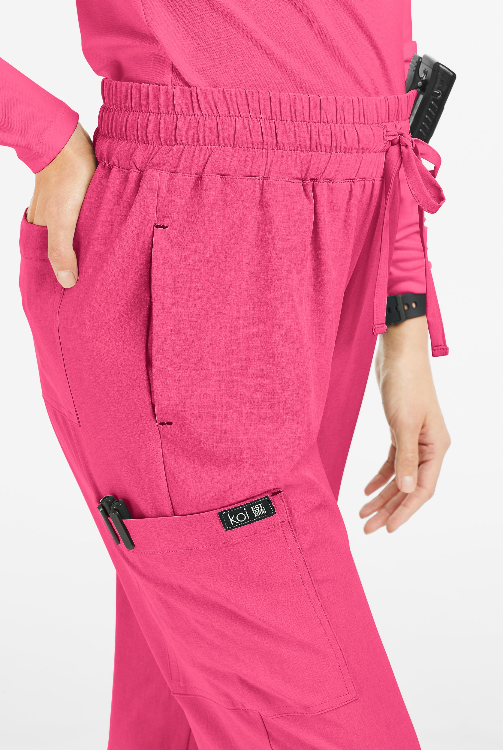 koi Basics Gemma Women's 5-Pocket STRETCH Cargo Jogger Scrub Pants