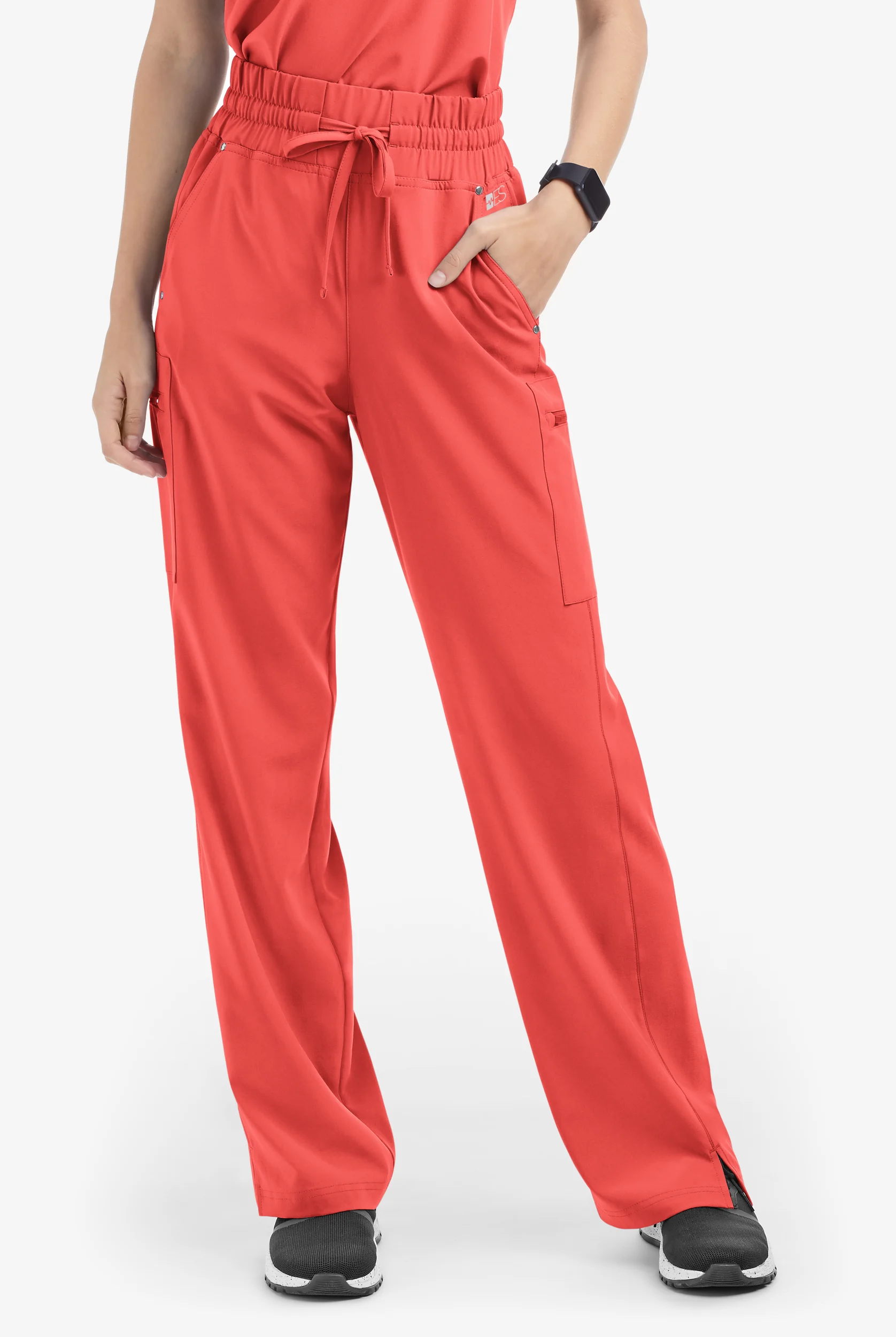 Easy STRETCH Ellie Women's 5-Pocket High Waisted Wide Leg Scrub Pants