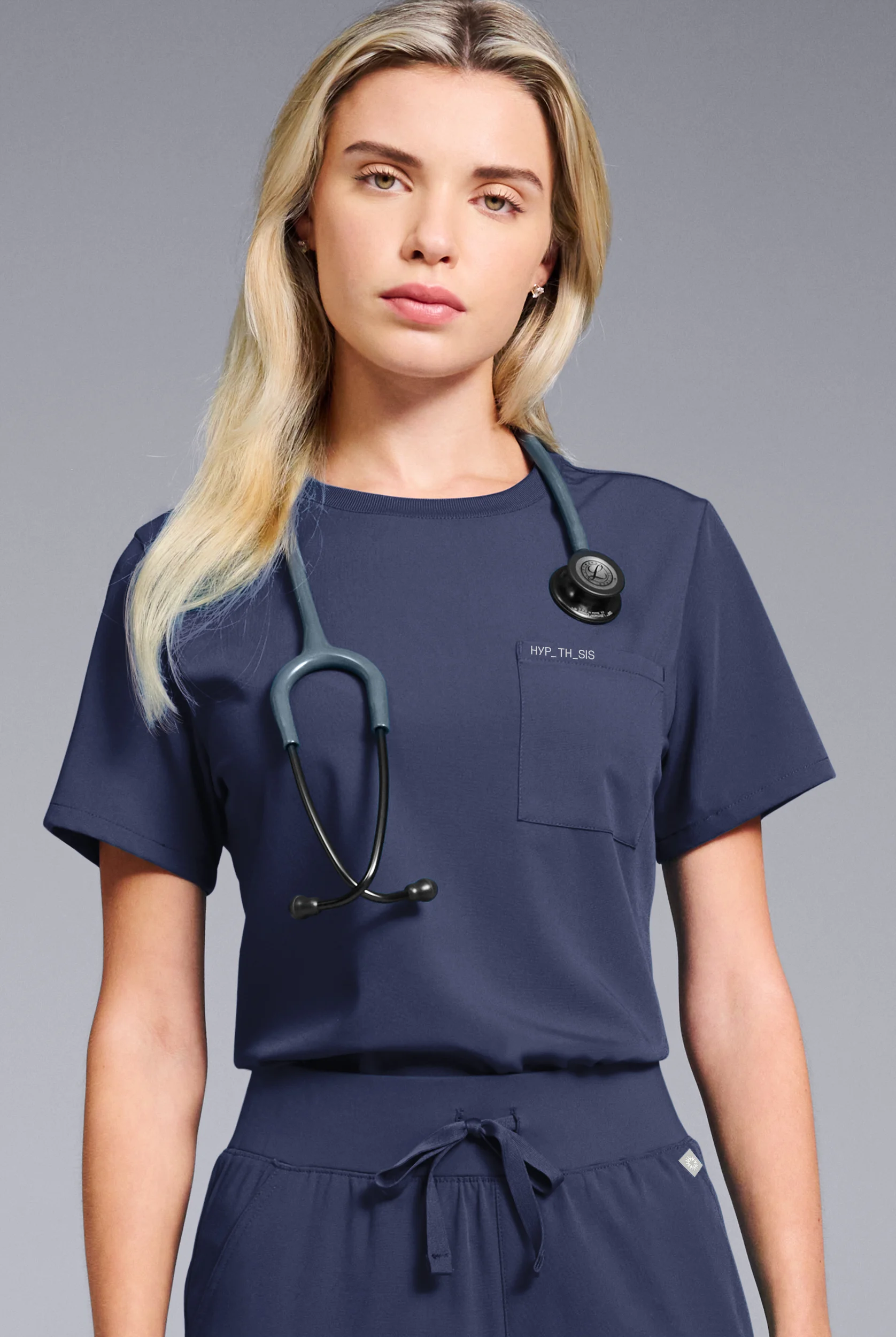Hypothesis Women's Base Crew-Neck Tuck-In Scrub Top