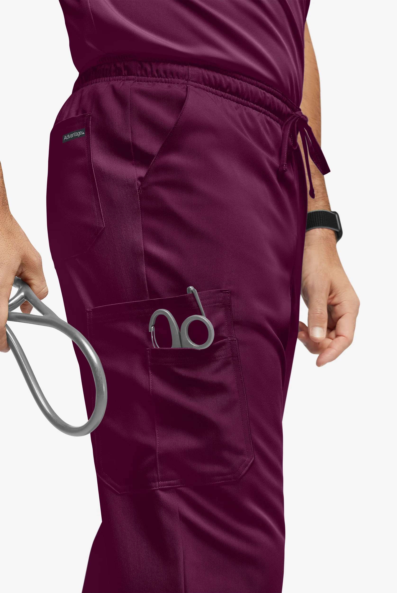 Advantage STRETCH Men's 6-Pocket Cargo Scrub Pants - Tall