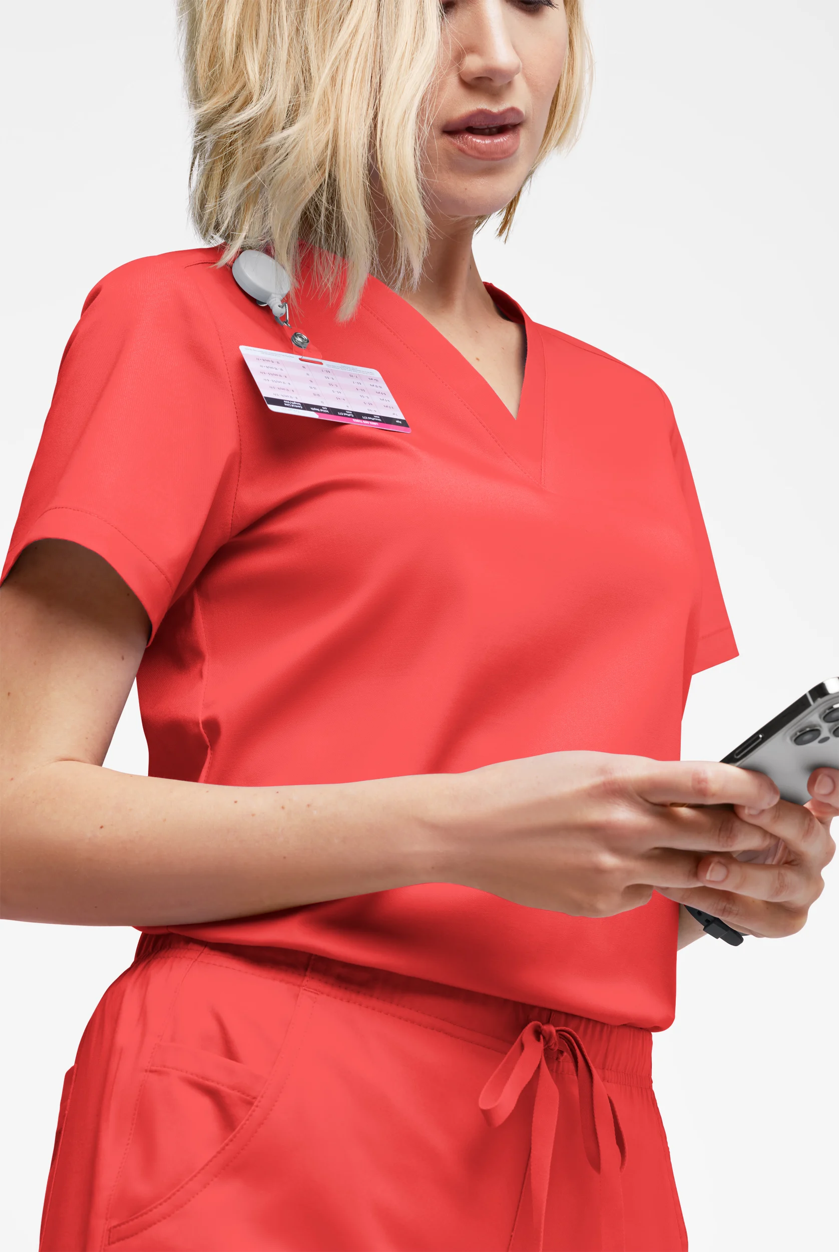 Butter-Soft STRETCH Women's V-Neck Tuck In Top