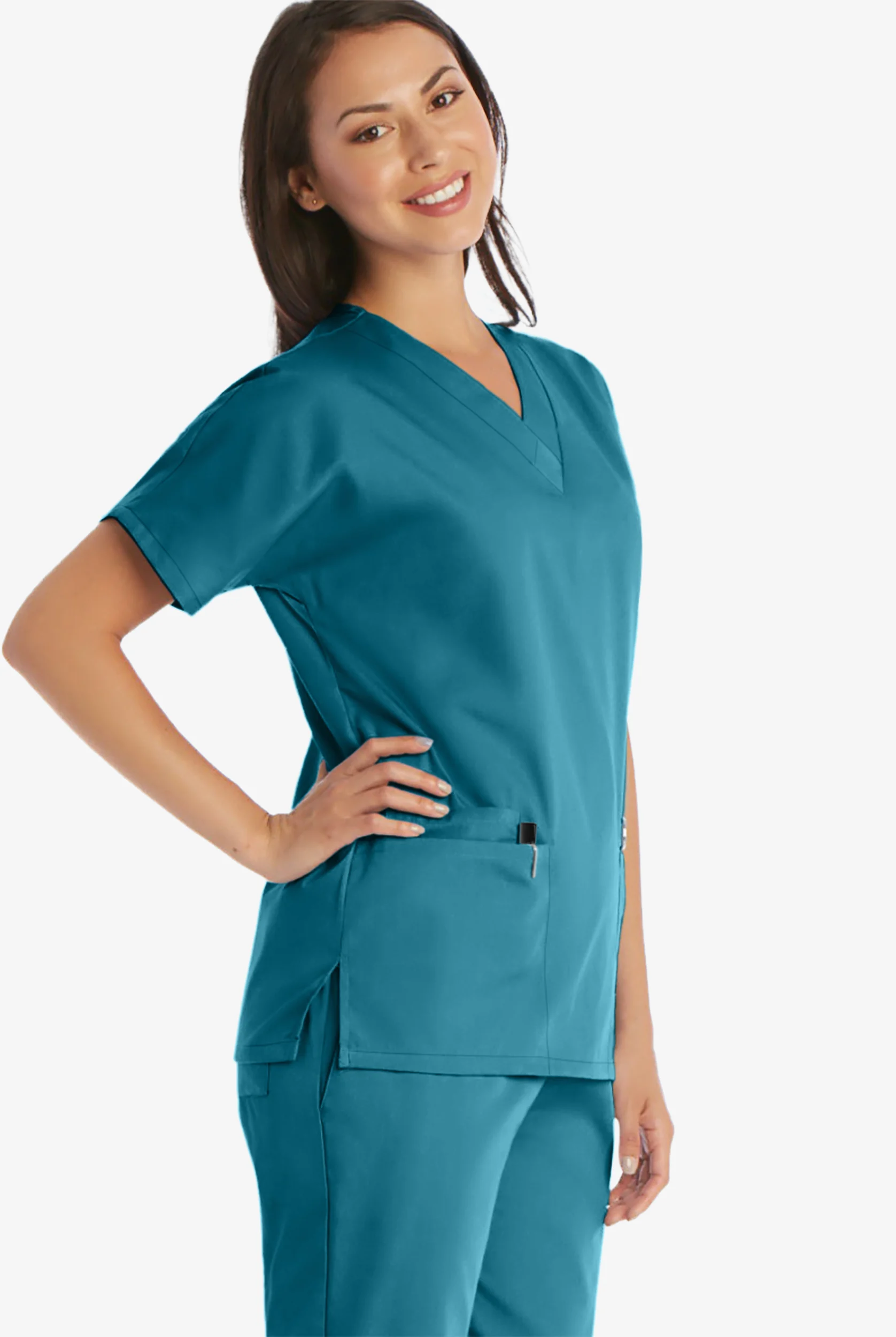 Cherokee Workwear Women's 3-Pocket V-Neck Scrub Top