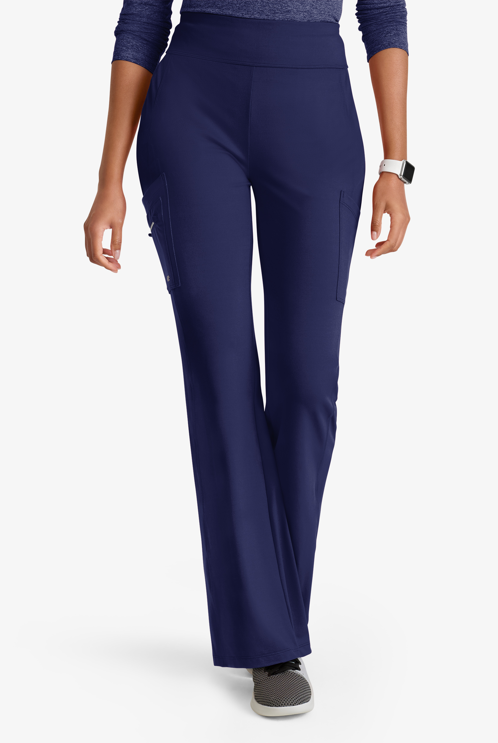 Barco One Performance Knit Sprint Women's 7-Pocket STRETCH High Waisted Fit & Flare Scrub Pant