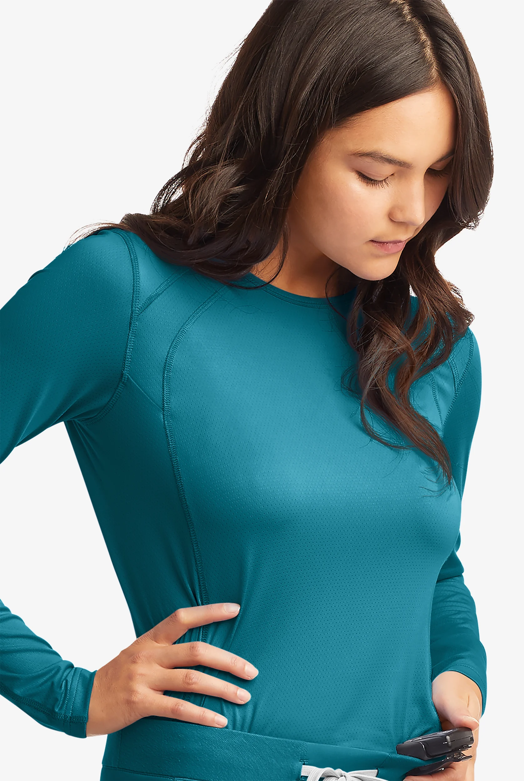 Camiseta m&eacute;dica ReSurge Jade con mangas largas para mujer