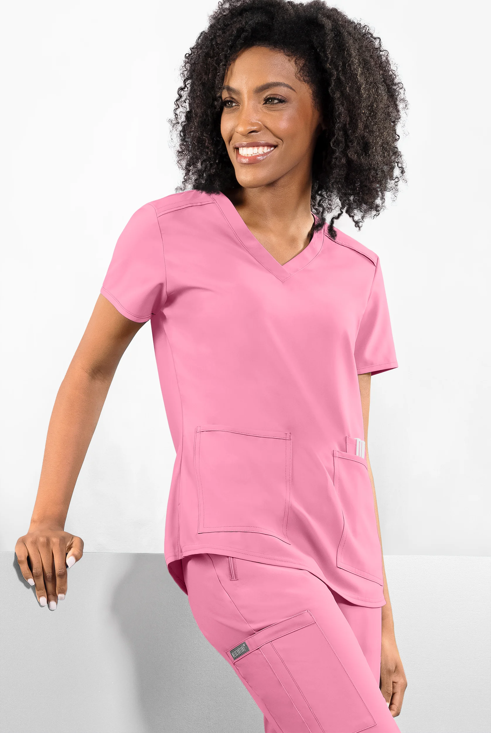 Med Couture Insight Women's 3-Pocket V-Neck Scrub Top