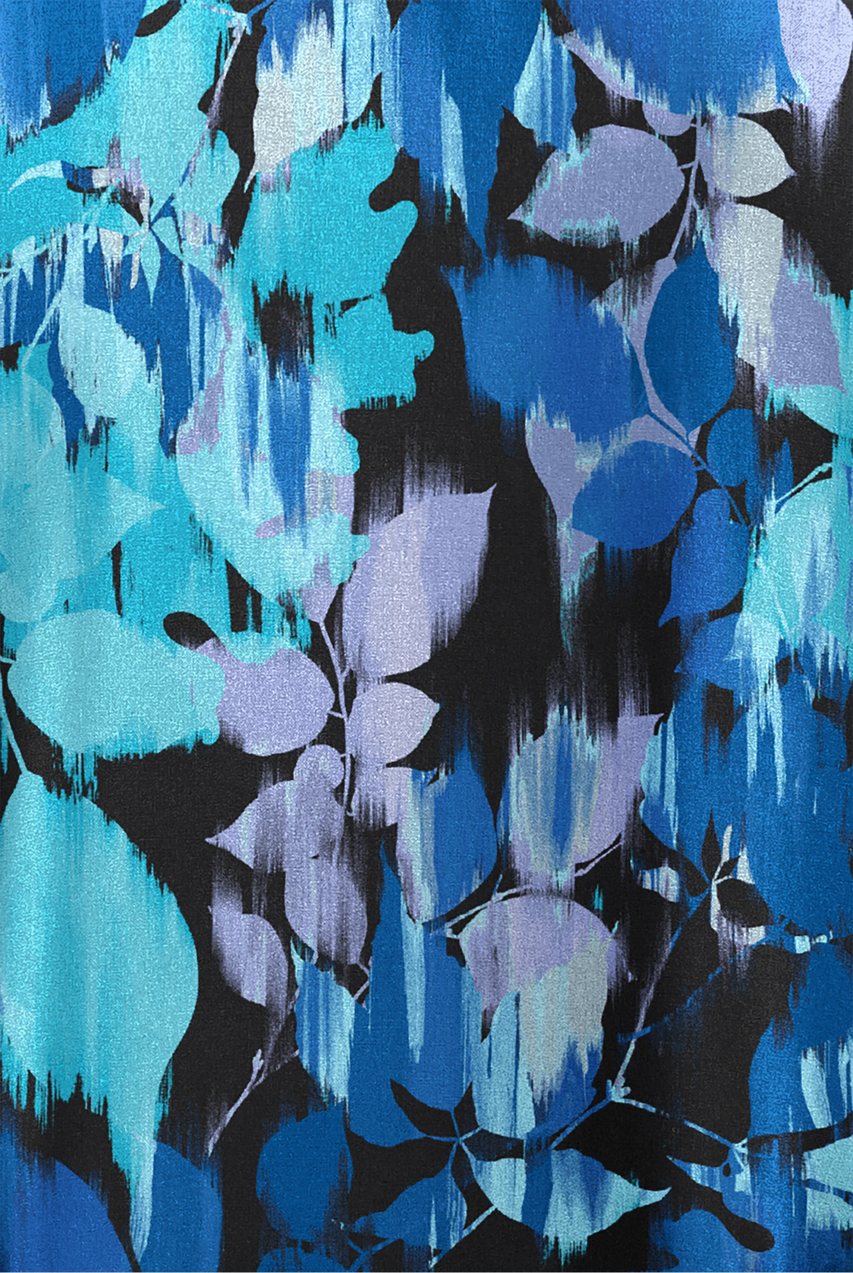 Easy STRETCH Magical Garden Women's 4-Pocket Zip Curved Neck Print Scrub Top