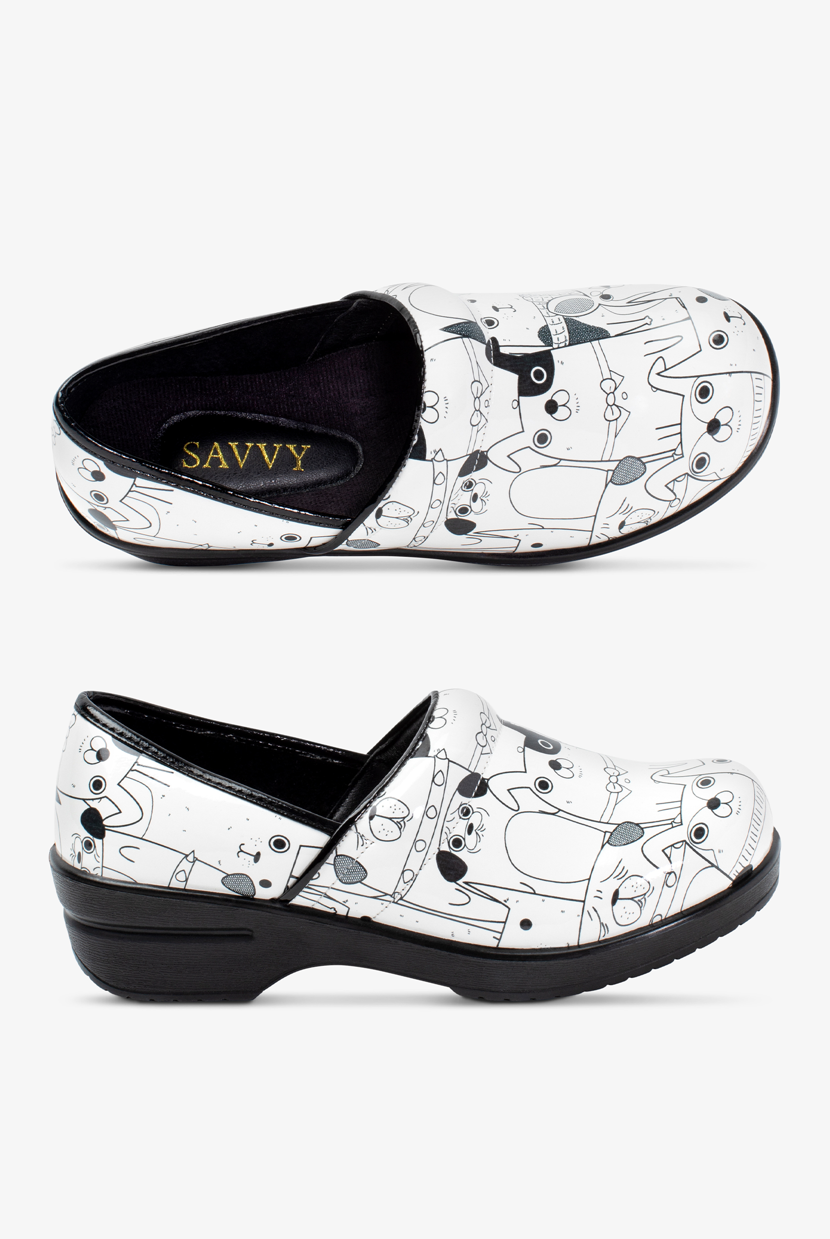 Savvy Women's Brandy Dogs Nursing Clogs