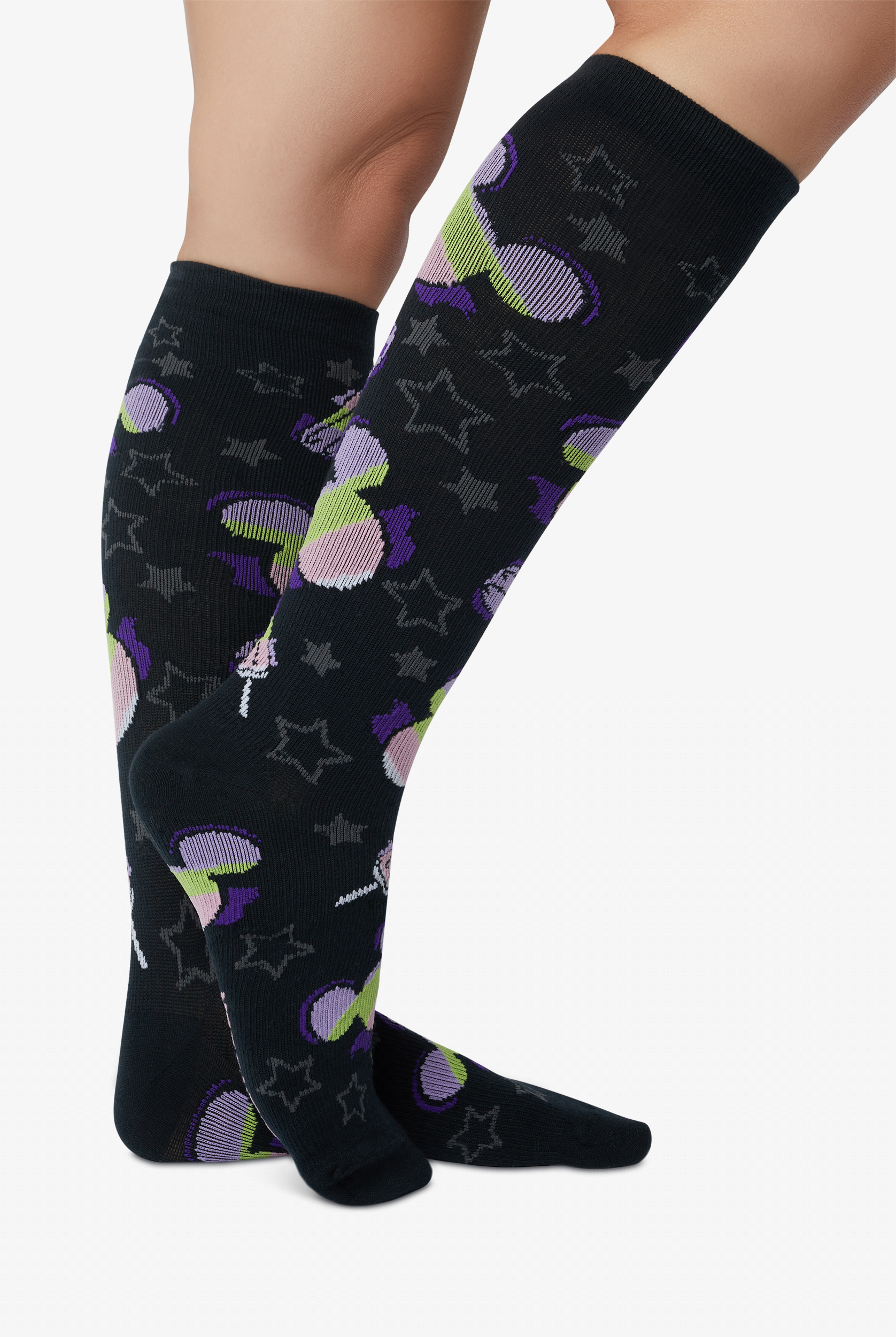 UA Exclusive Tooniforms Chill Mickey Summer Women's  8-12 mmHg Light Compression Socks