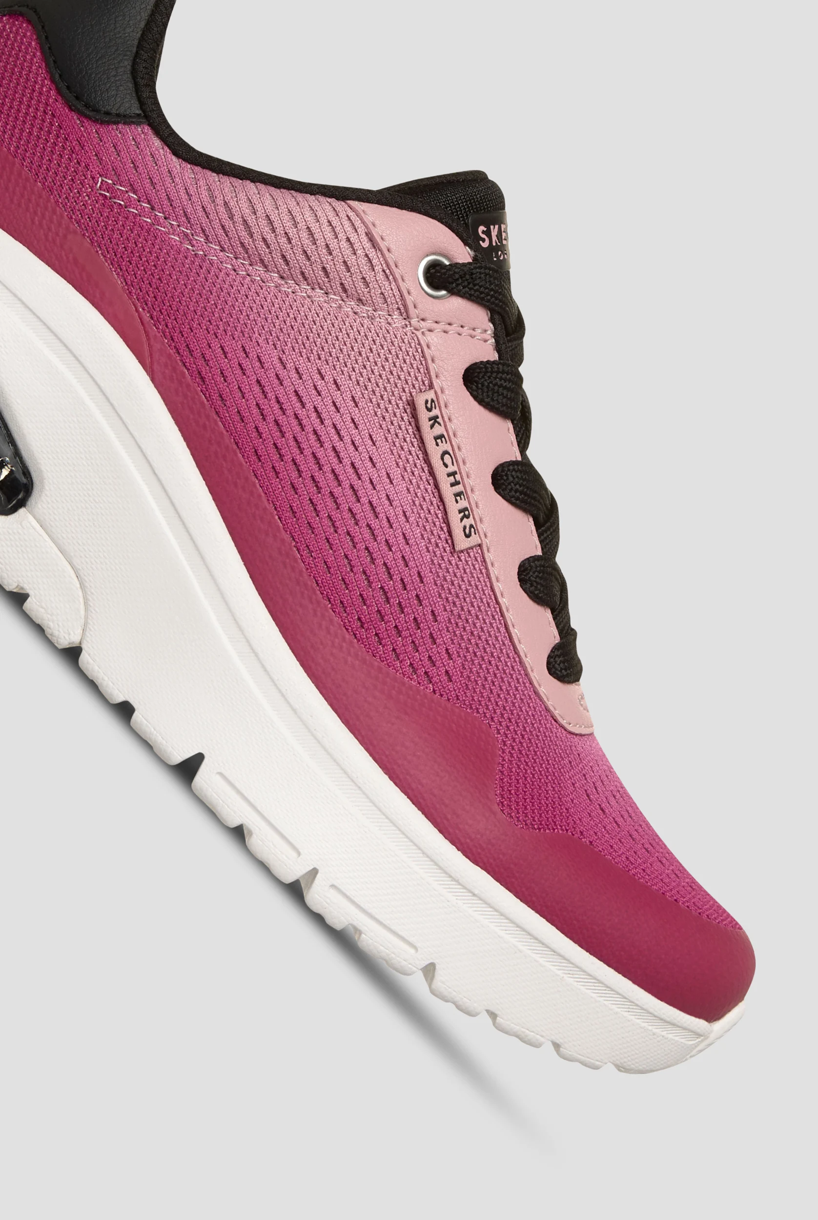 Skechers Street UNO FLEX -BLEND IN Pink Gradient Athletic Lace Up Shoes