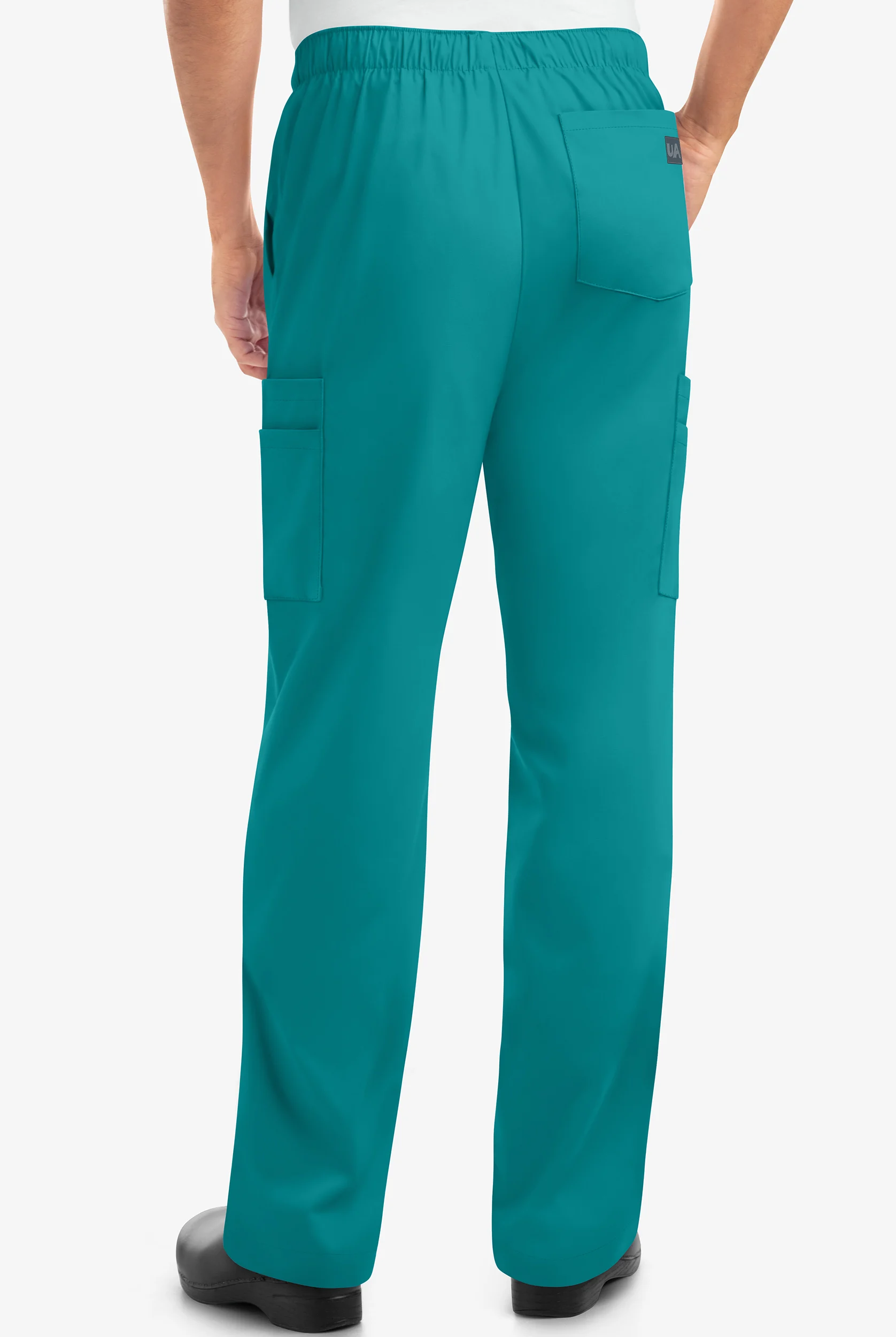 Butter-Soft STRETCH Men's 7-Pocket Cargo w/ Elastic Waist Scrub Pants - Tall