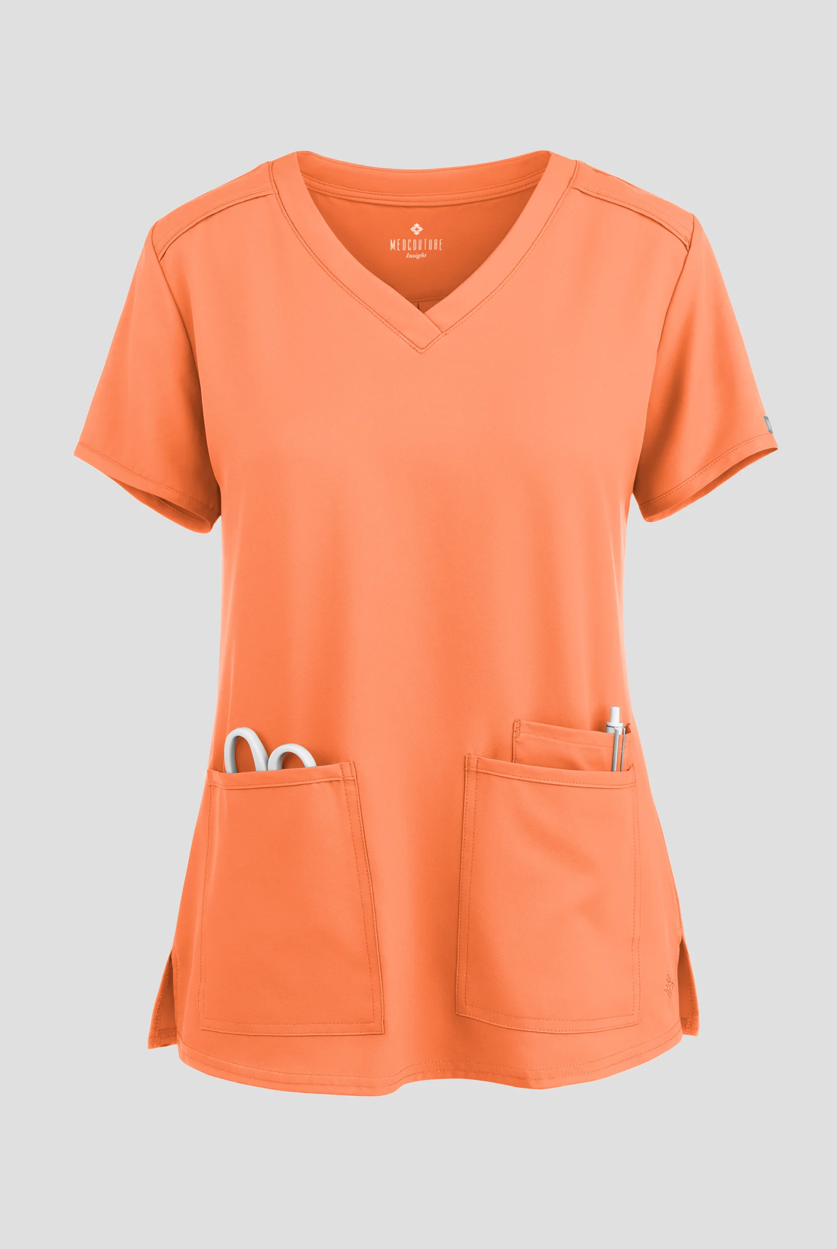 Med Couture Insight Women's 3-Pocket V-Neck Scrub Top