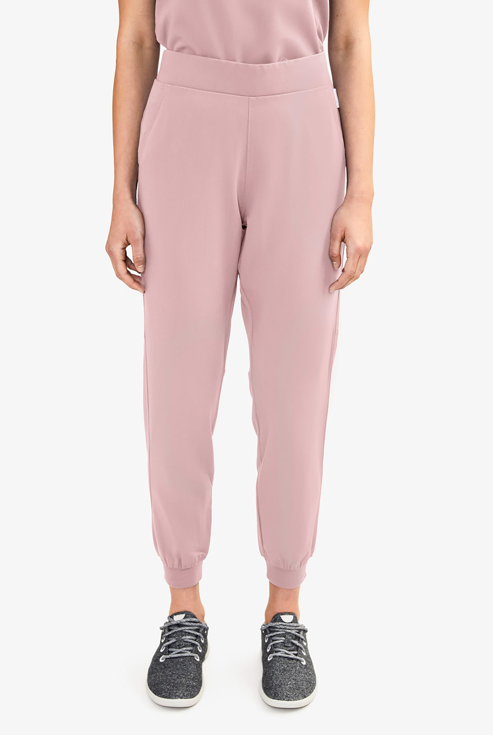 Keswi Women's 5-Pocket Flat Front Jogger Scrub Pants