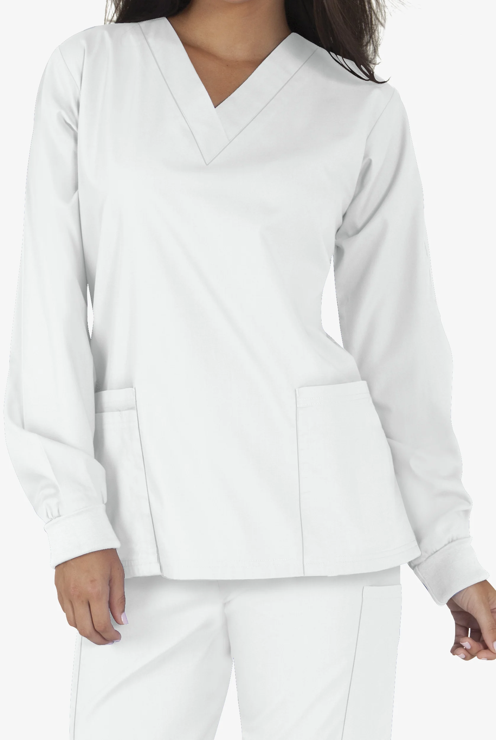 Butter-Soft Core Unisex 5-Pocket Long Sleeve Scrub Top