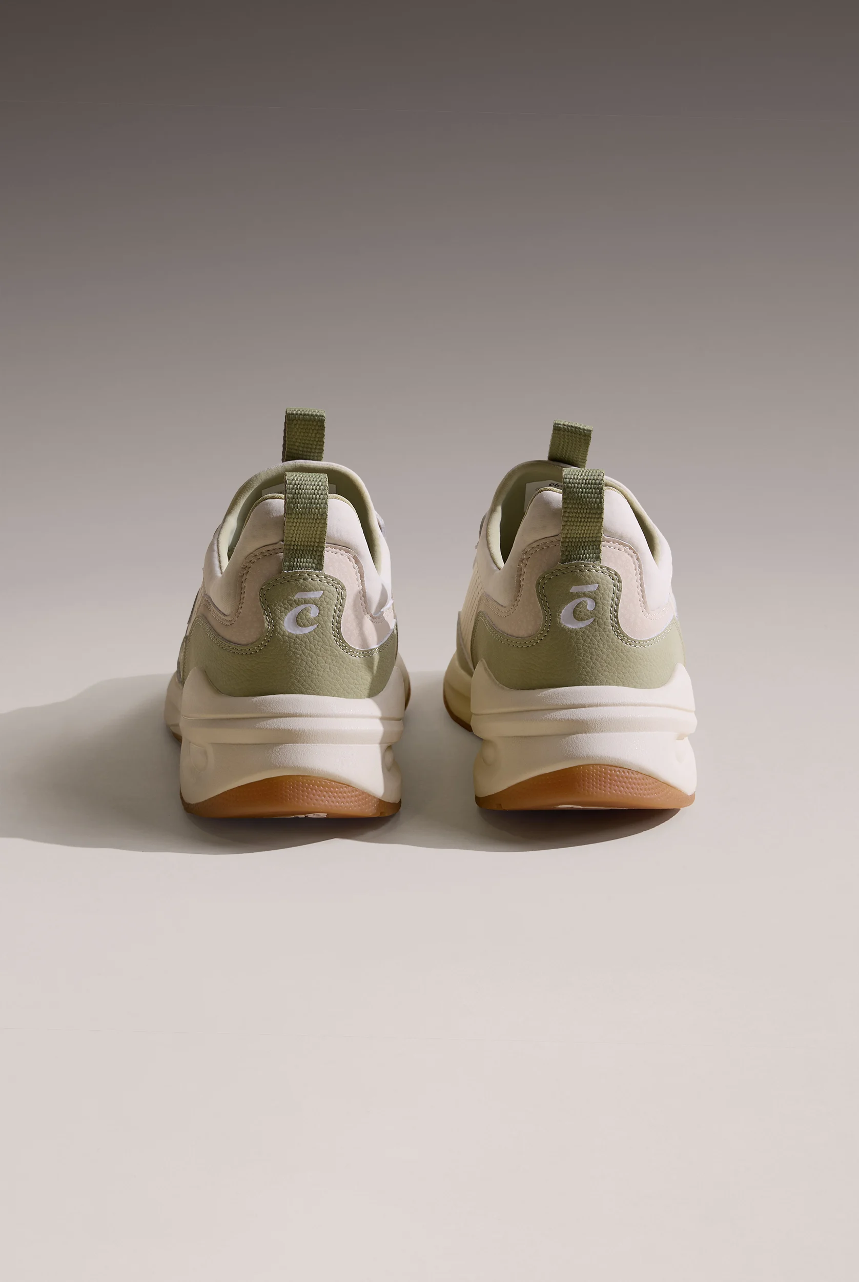 Clove Women's Strada White / Sage / Gum Athletic Lace up Shoe