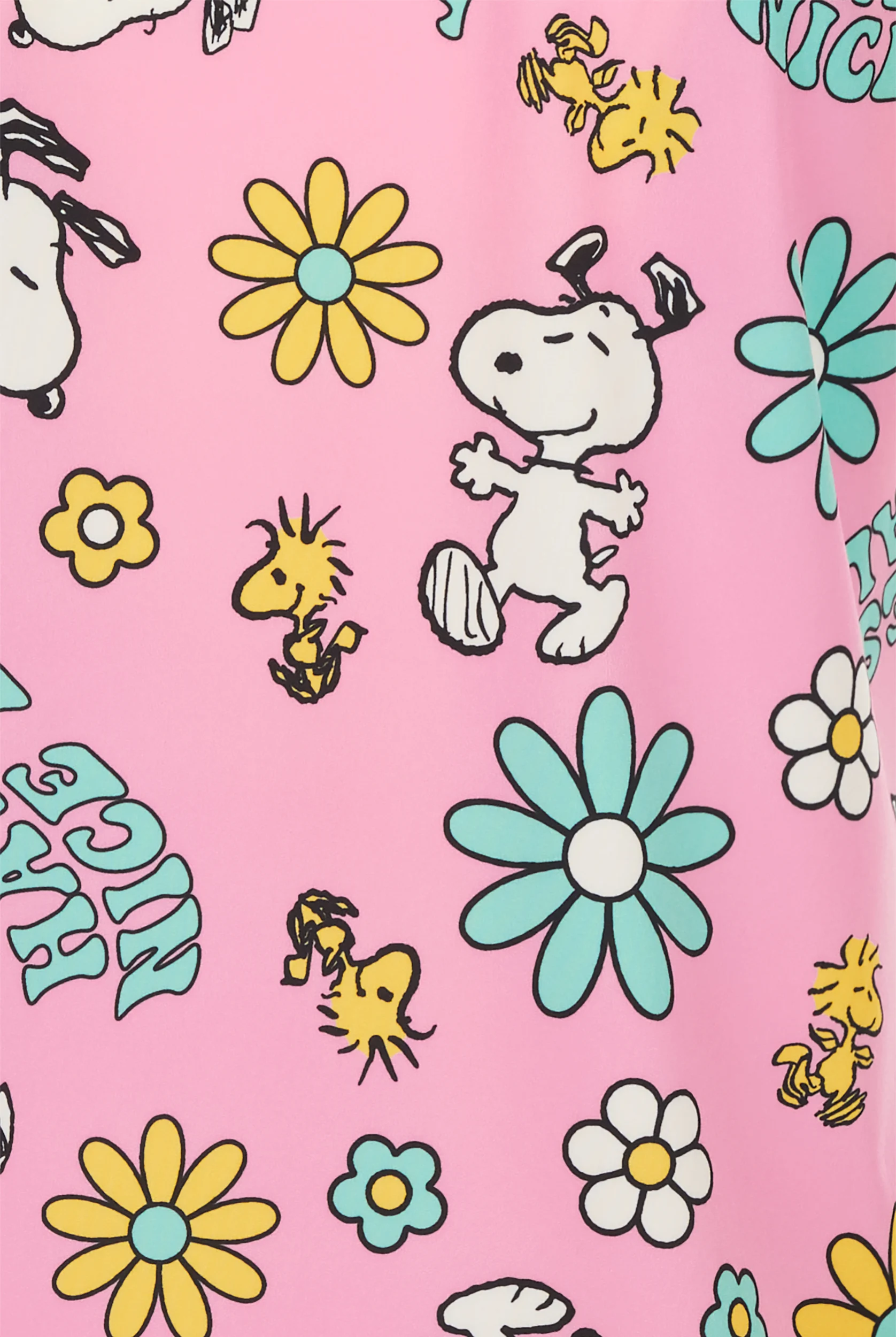 Blusa médica estampada FUNSCRUBS Peanuts Happy Snoopy STRETCH con cuello en V y 2 bolsillos para mujer