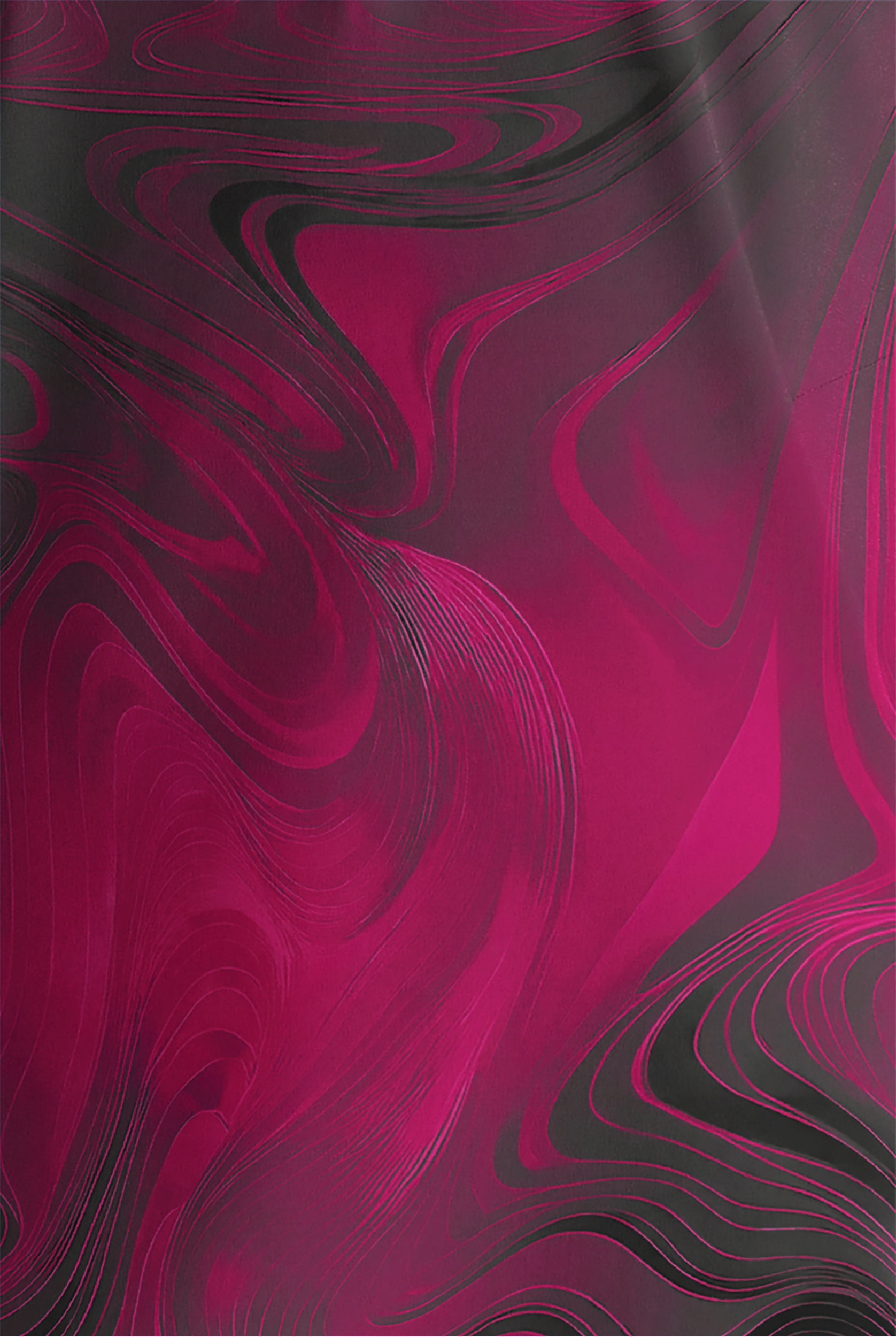 Blusa médica estampada Easy STRETCH Dreamy Waves Wine de corte extra holgado con cuello en V y 2 bolsillos para mujer